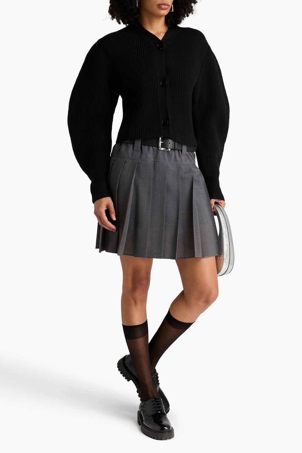 JIL SANDER Ribbed wool cardigan