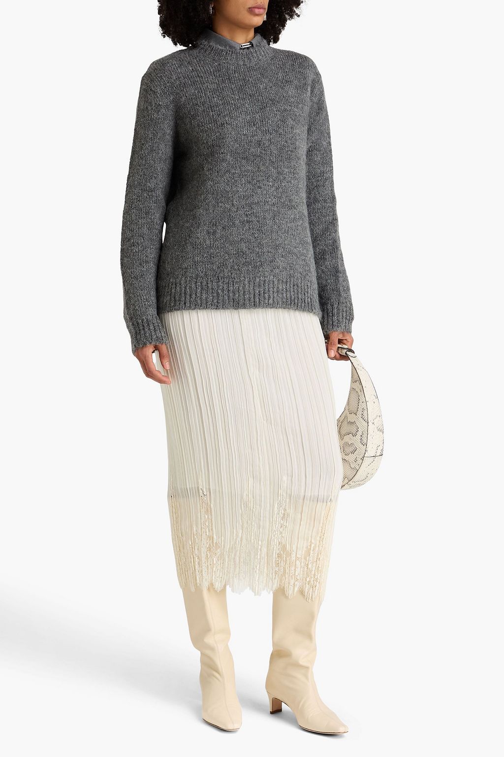 JIL SANDER Mélange alpaca-blend sweater