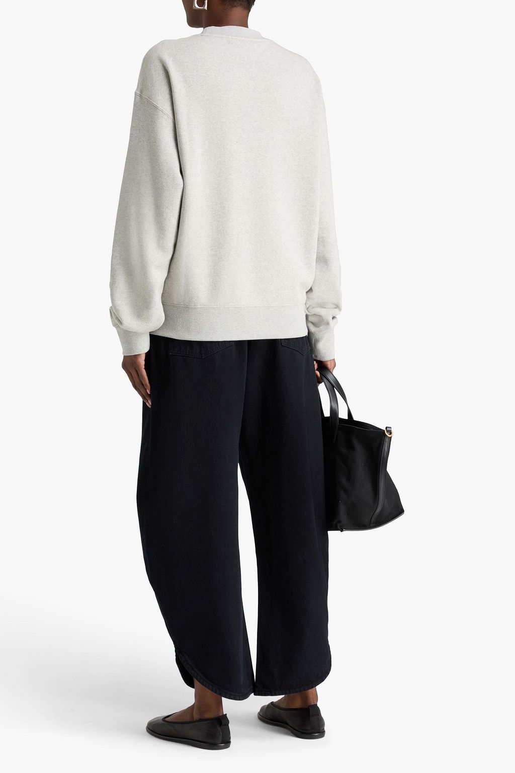 JIL SANDER+ French cotton-terry sweatshirt