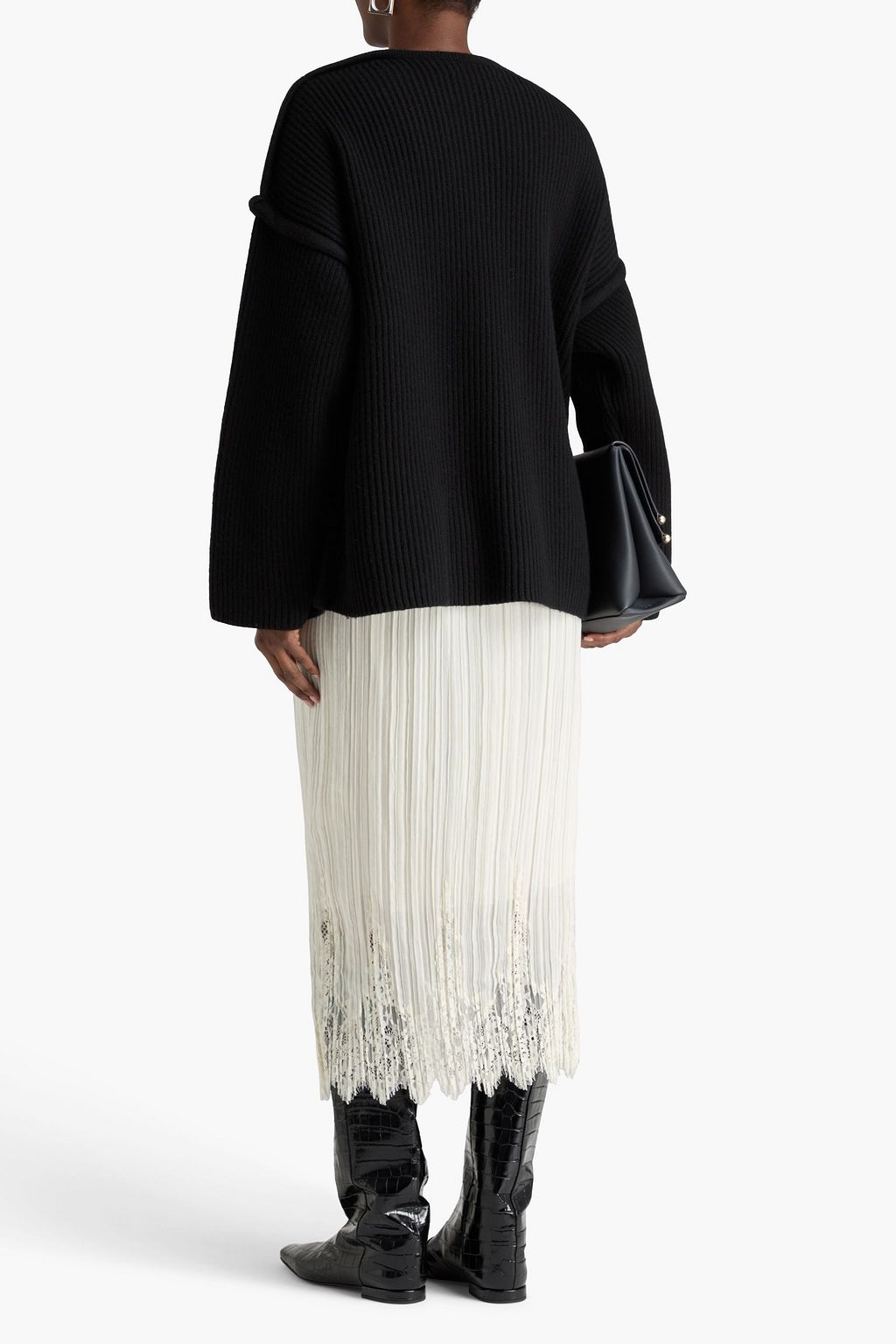 JIL SANDER Ribbed wool sweater