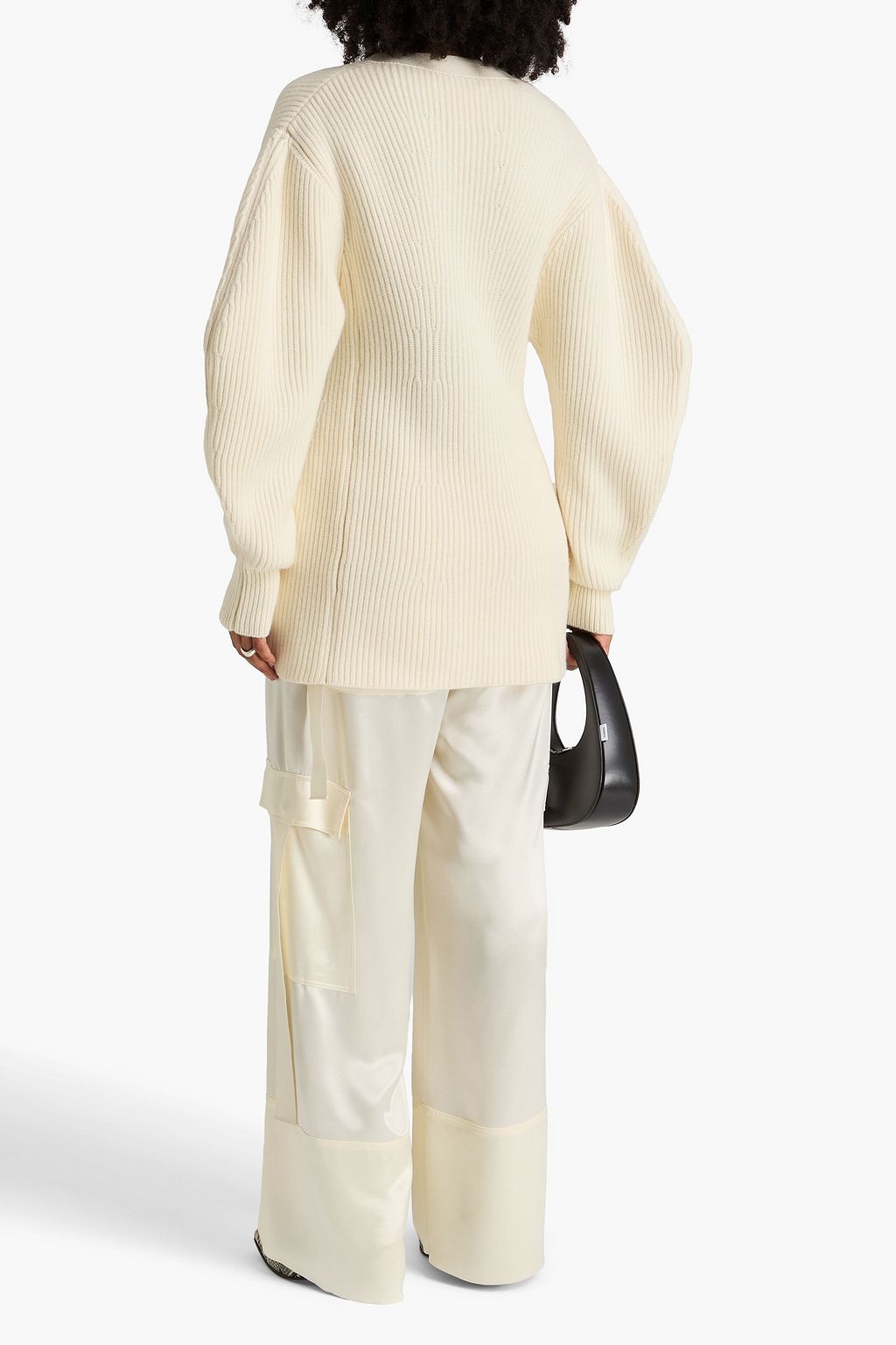 JIL SANDER Ribbed wool cardigan