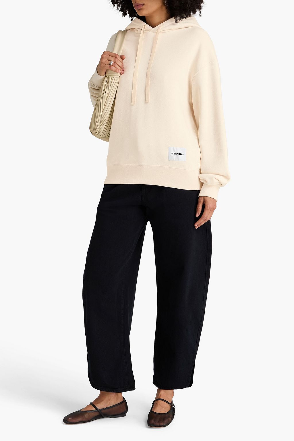 JIL SANDER+ French cotton-terry hoodie