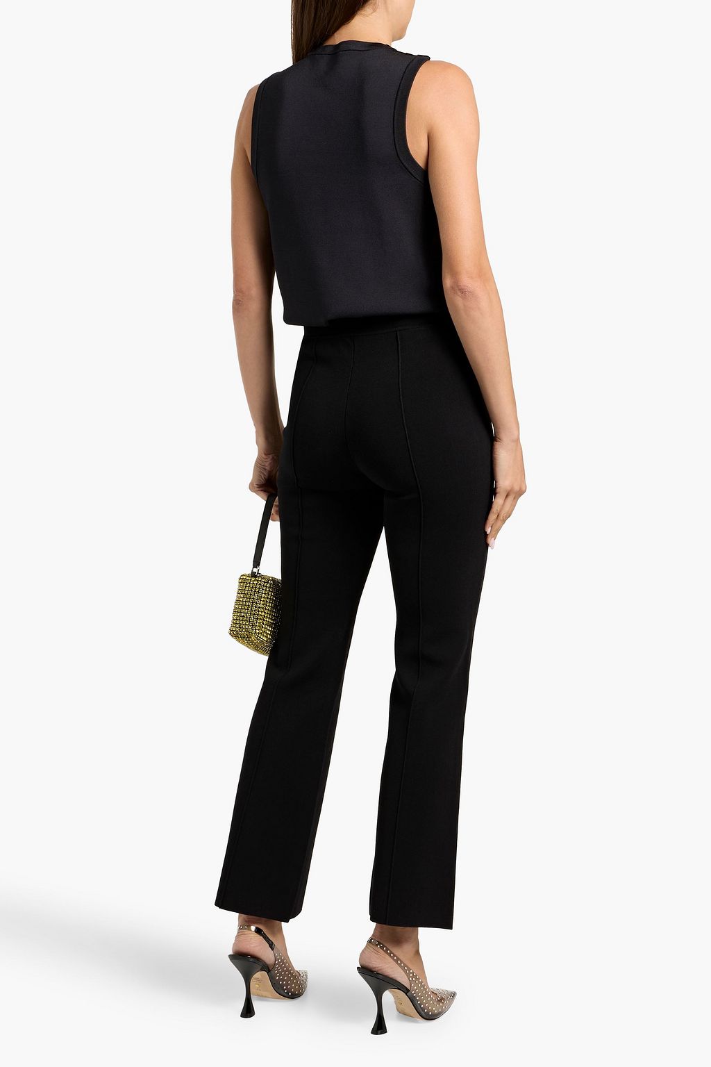 SIMKHAI Mackenzie stretch-knit straight-leg pants