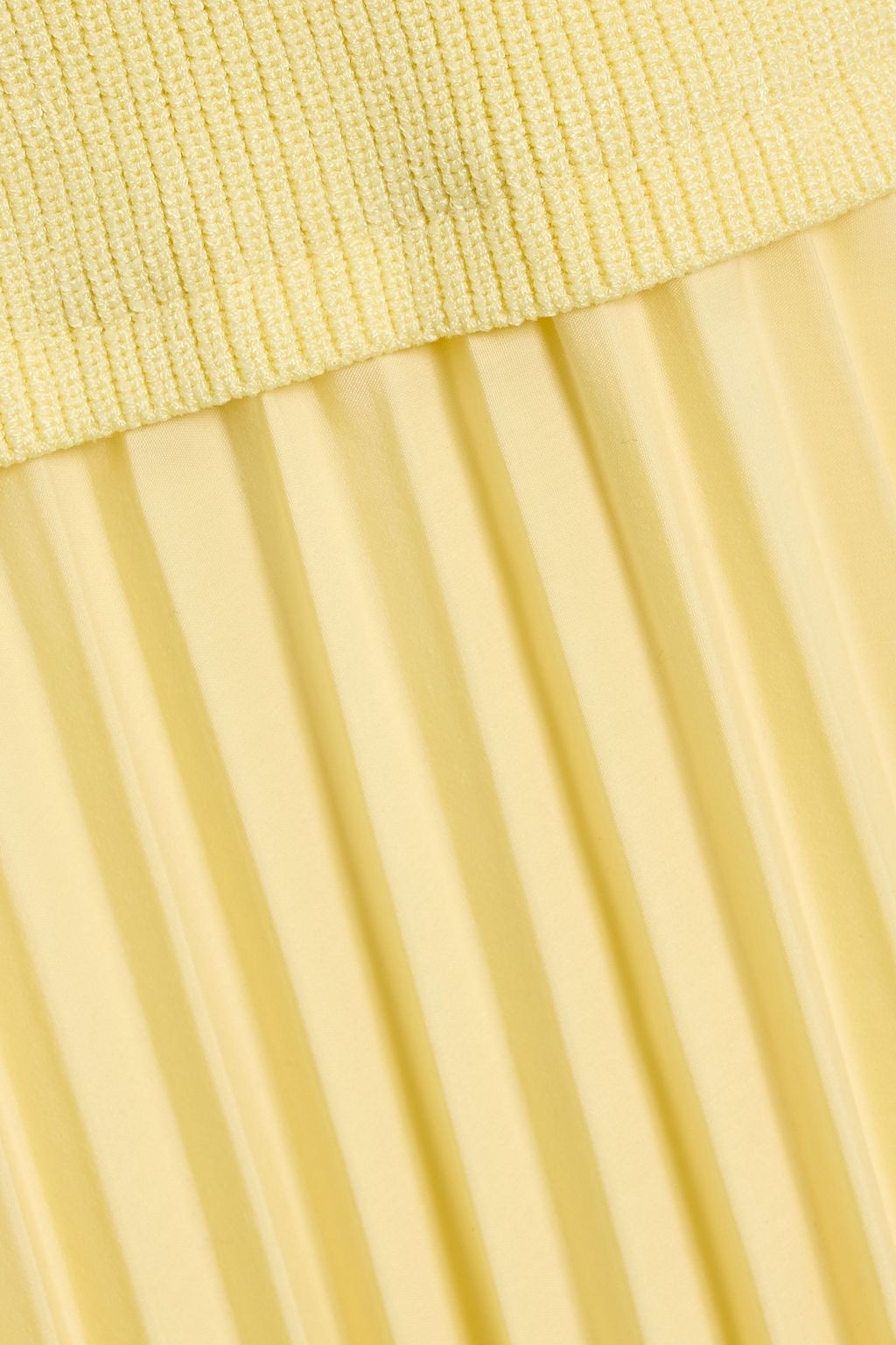 SIMKHAI Stella pleated poplin and midi skirt
