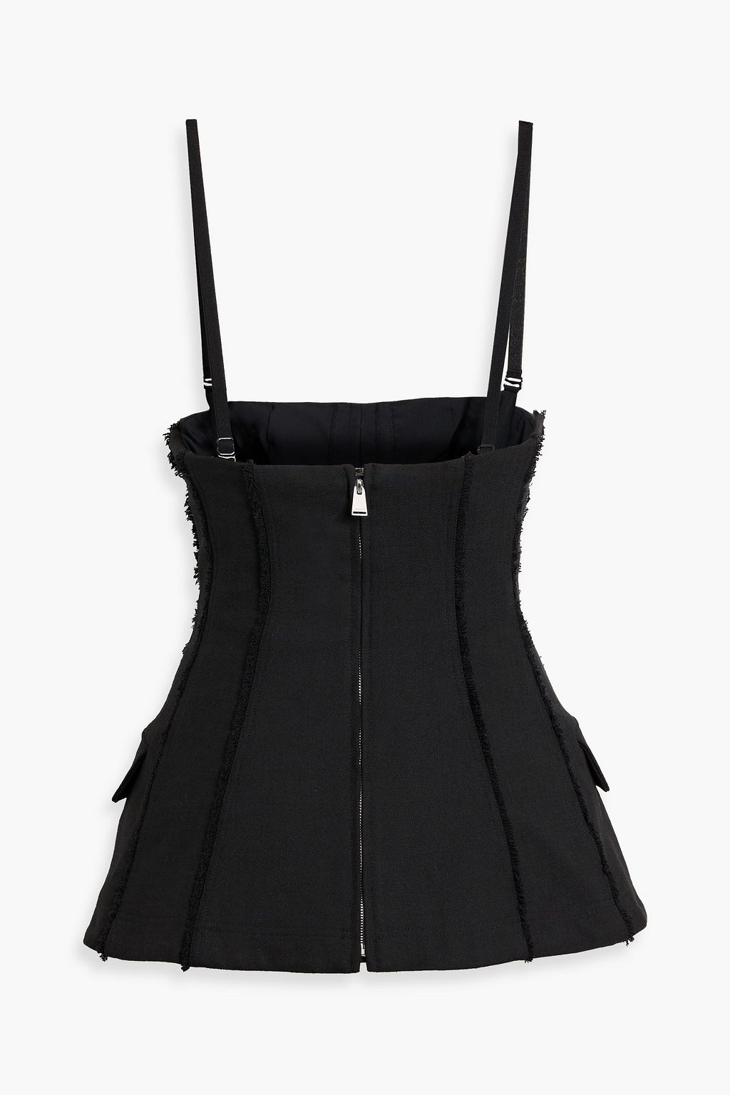SIMKHAI Lupita frayed twill top