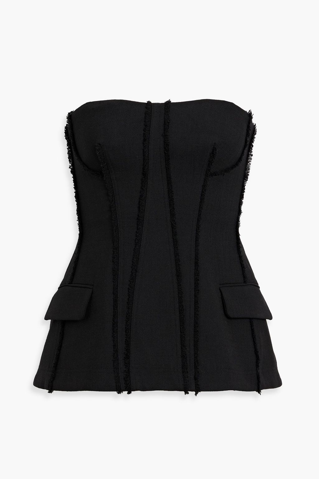 SIMKHAI Lupita frayed twill top