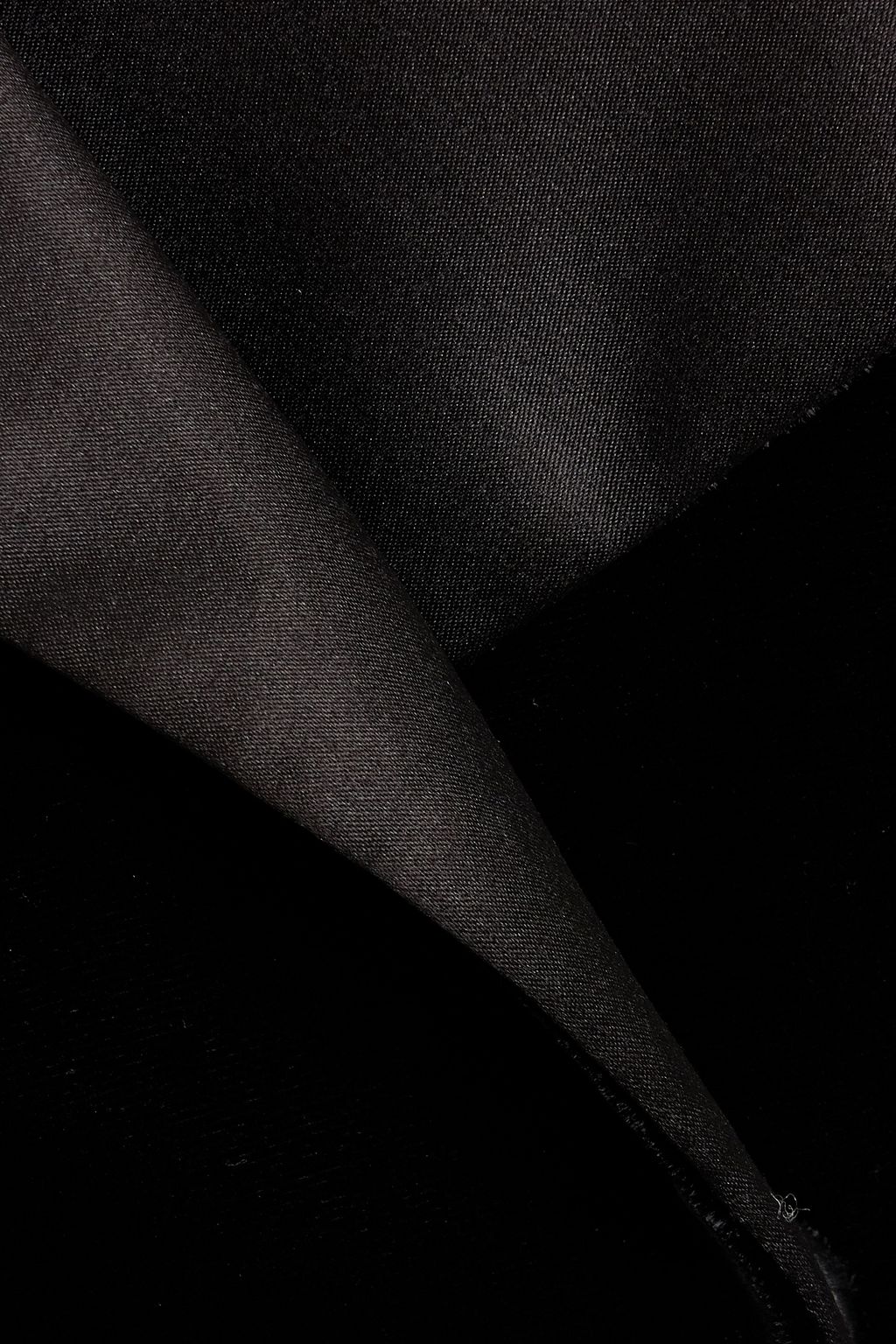RETROFÊTE Mona velvet mini tuxedo dress