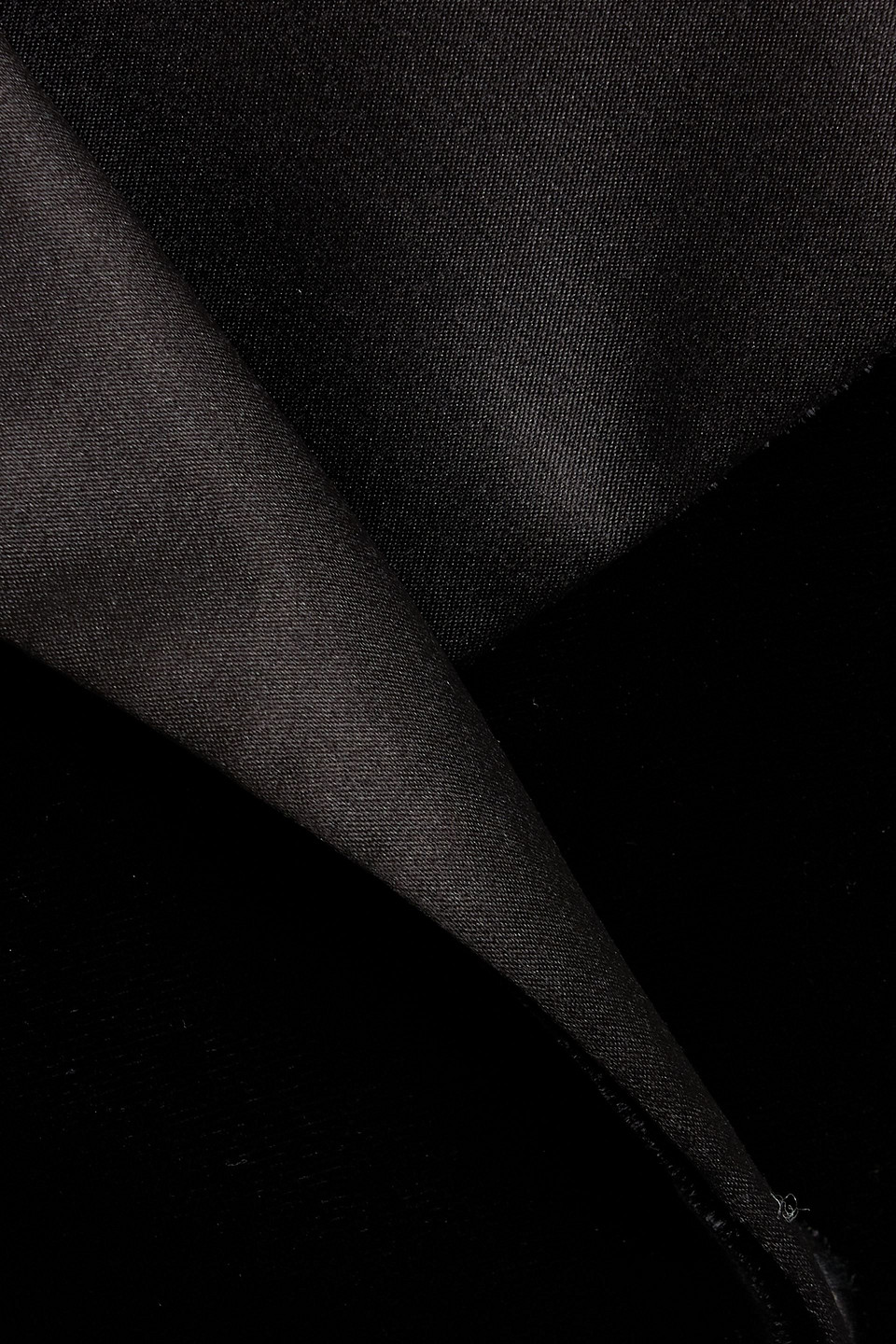 Retroféte Mona Velvet Mini Tuxedo Dress In Black