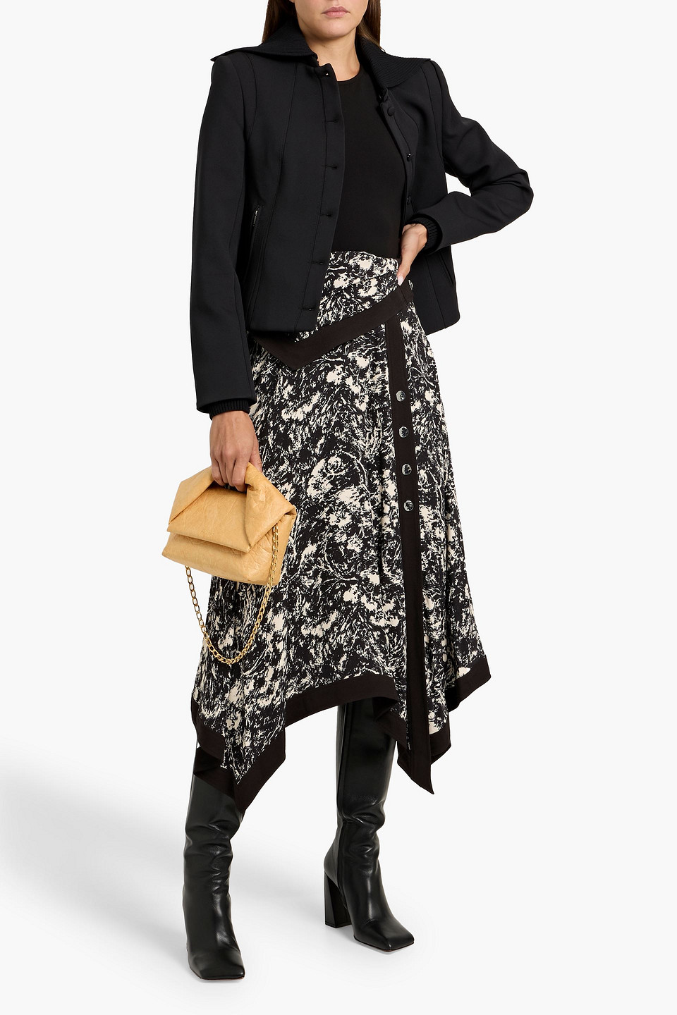 Simkhai Bronwyn Twill Jacket In Black