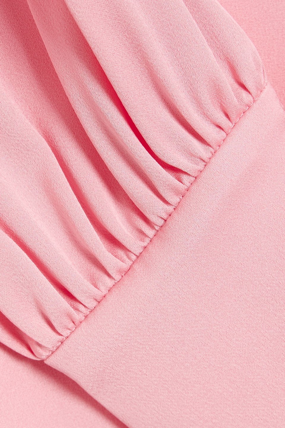 Simkhai Alice One-shoulder Satin Top In Pink