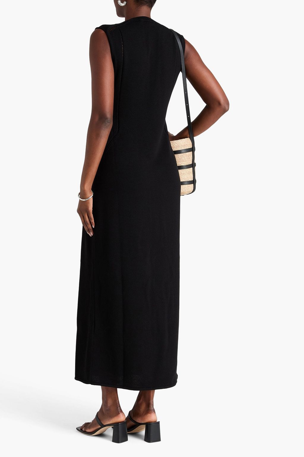 JIL SANDER Wool-blend midi dress