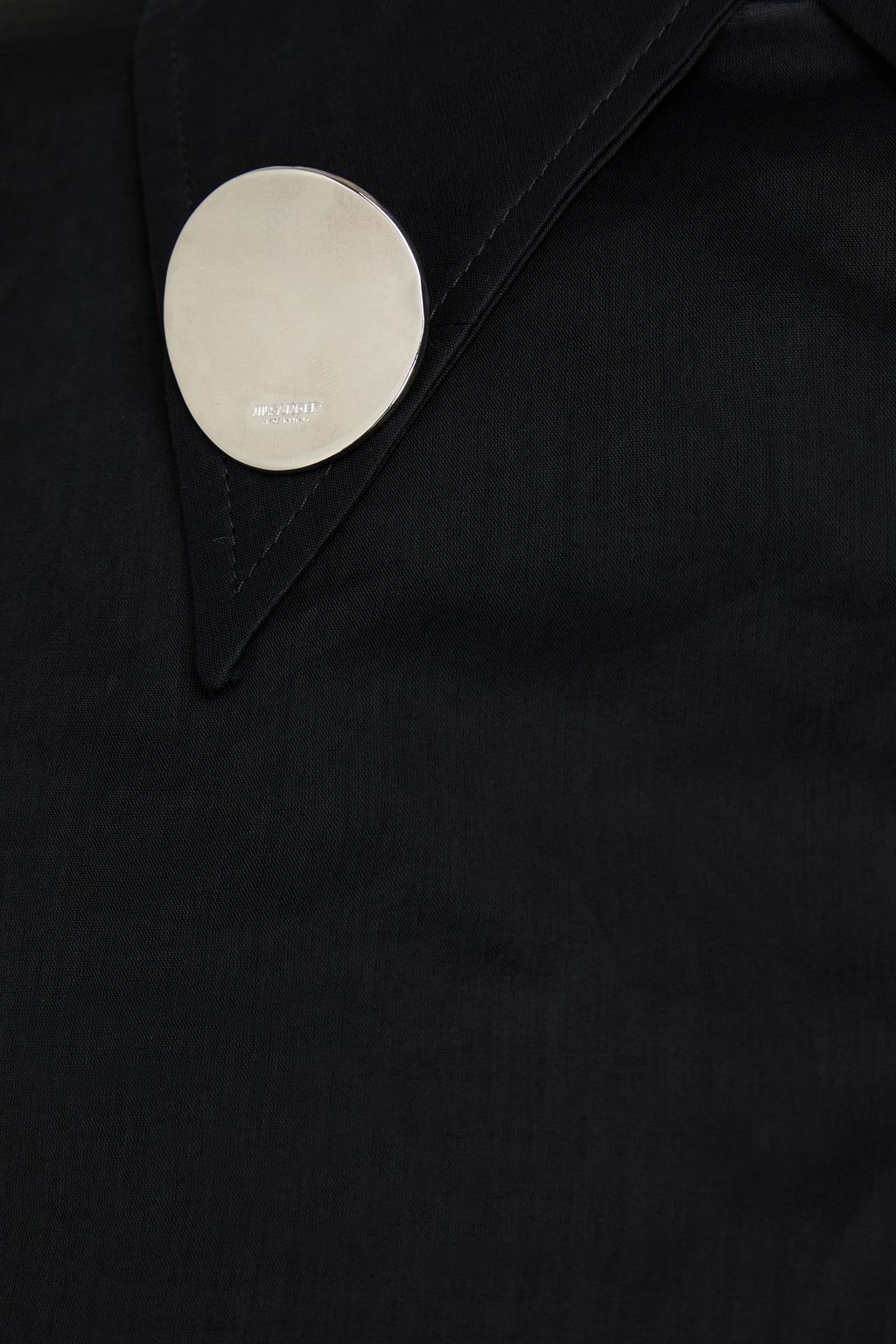 JIL SANDER Embellished cotton-voile top