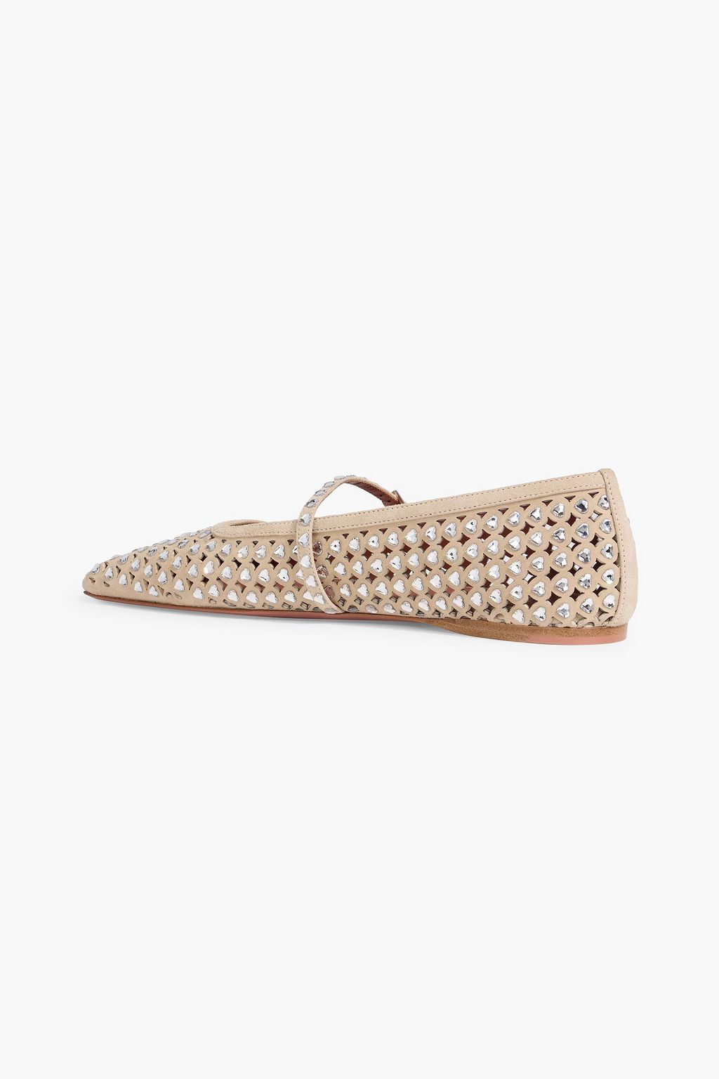 AMINA MUADDI Ane crystal-embellished Mary Jane flats