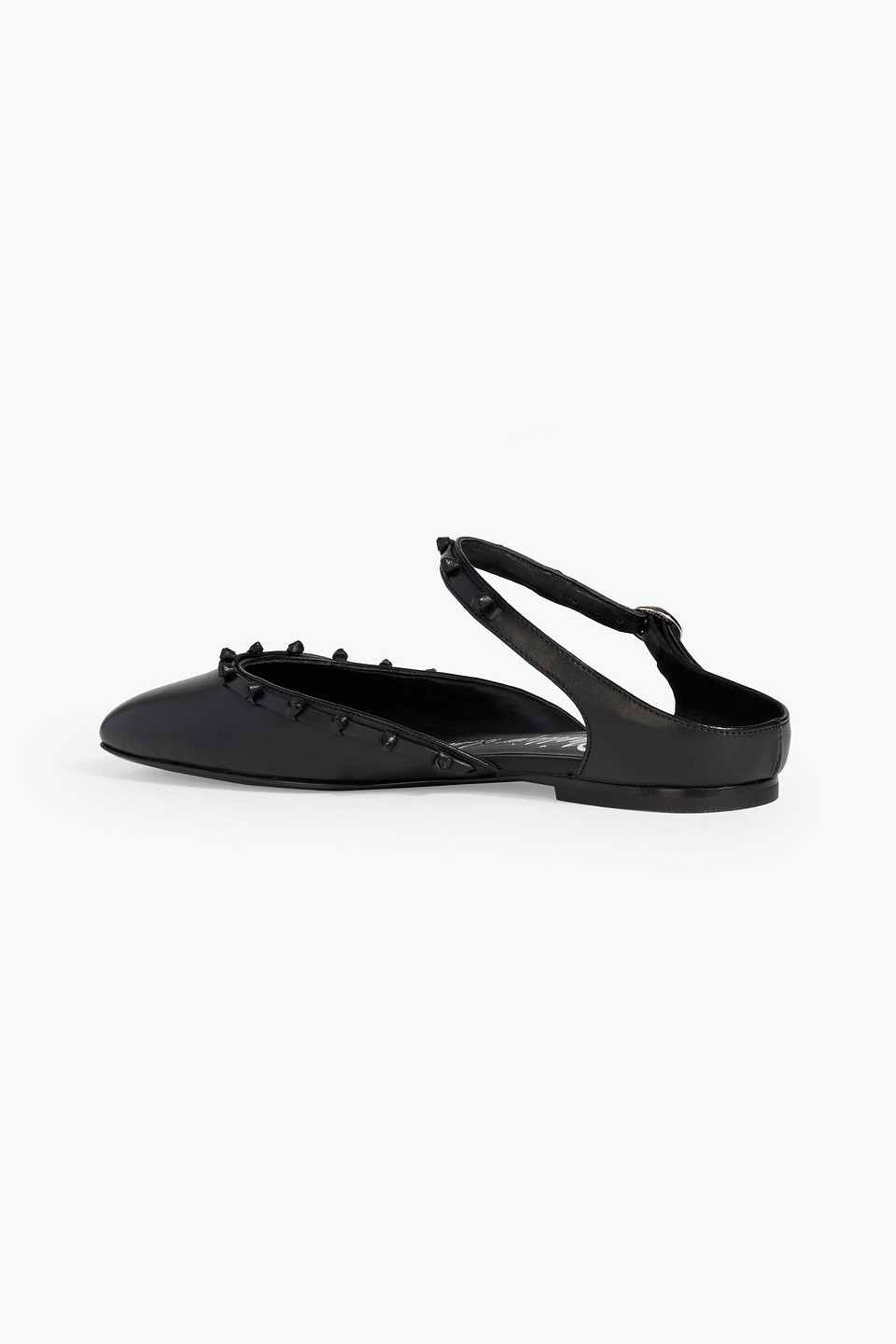 3.1 Phillip Lim Id Knotted Leather Mary Jane Flats In Black