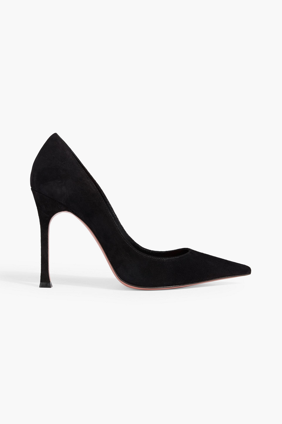 Amina Muaddi Sharon 105 Suede Pumps In Black