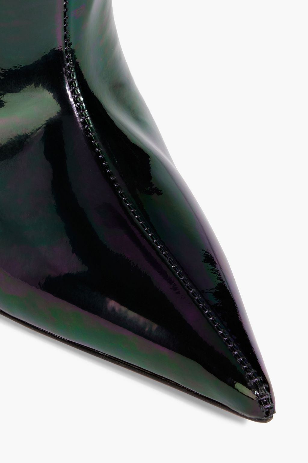 AMINA MUADDI Fiona 95 iridescent patent-leather boots
