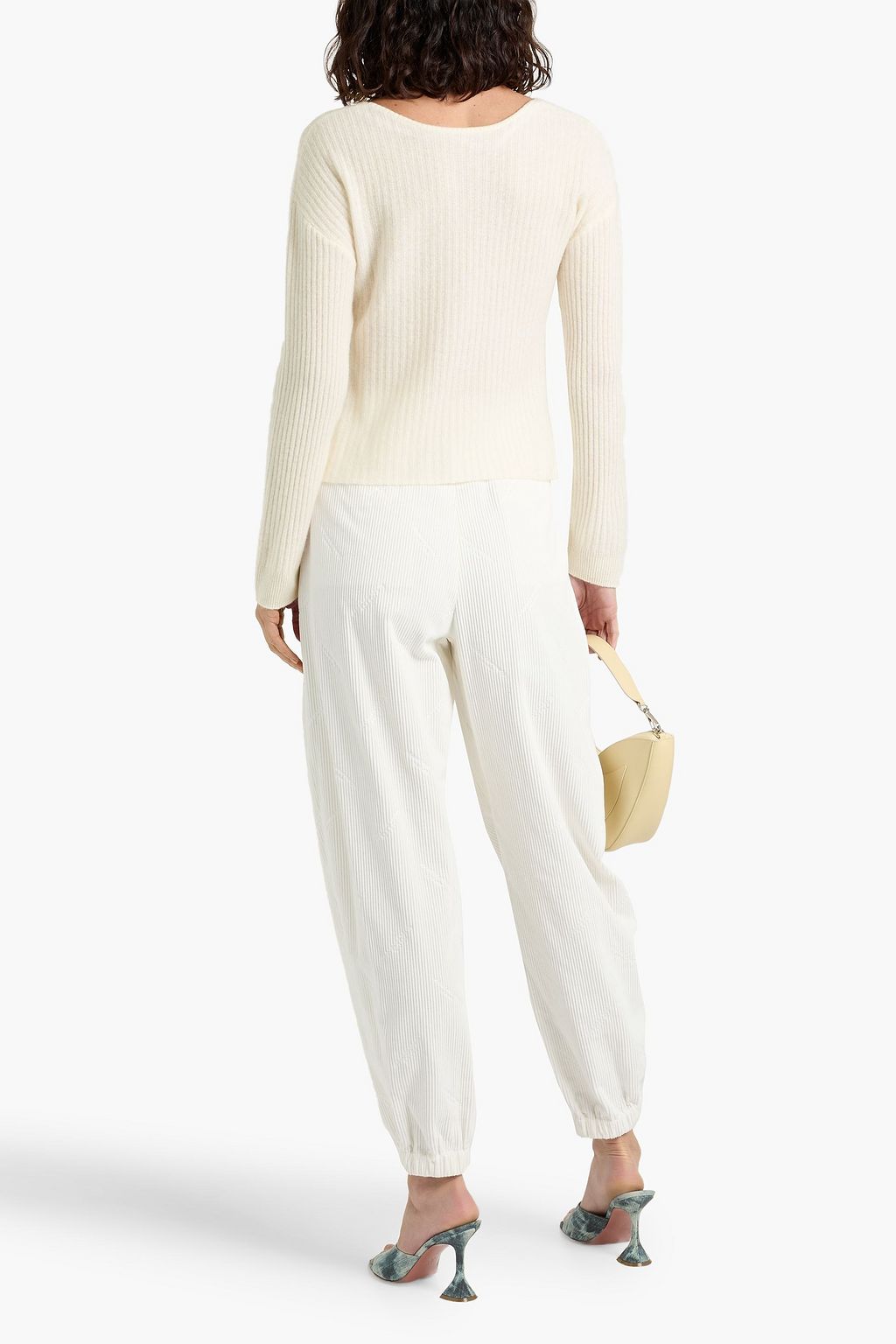 NAADAM Coasta wrap-effect ribbed cashmere sweater