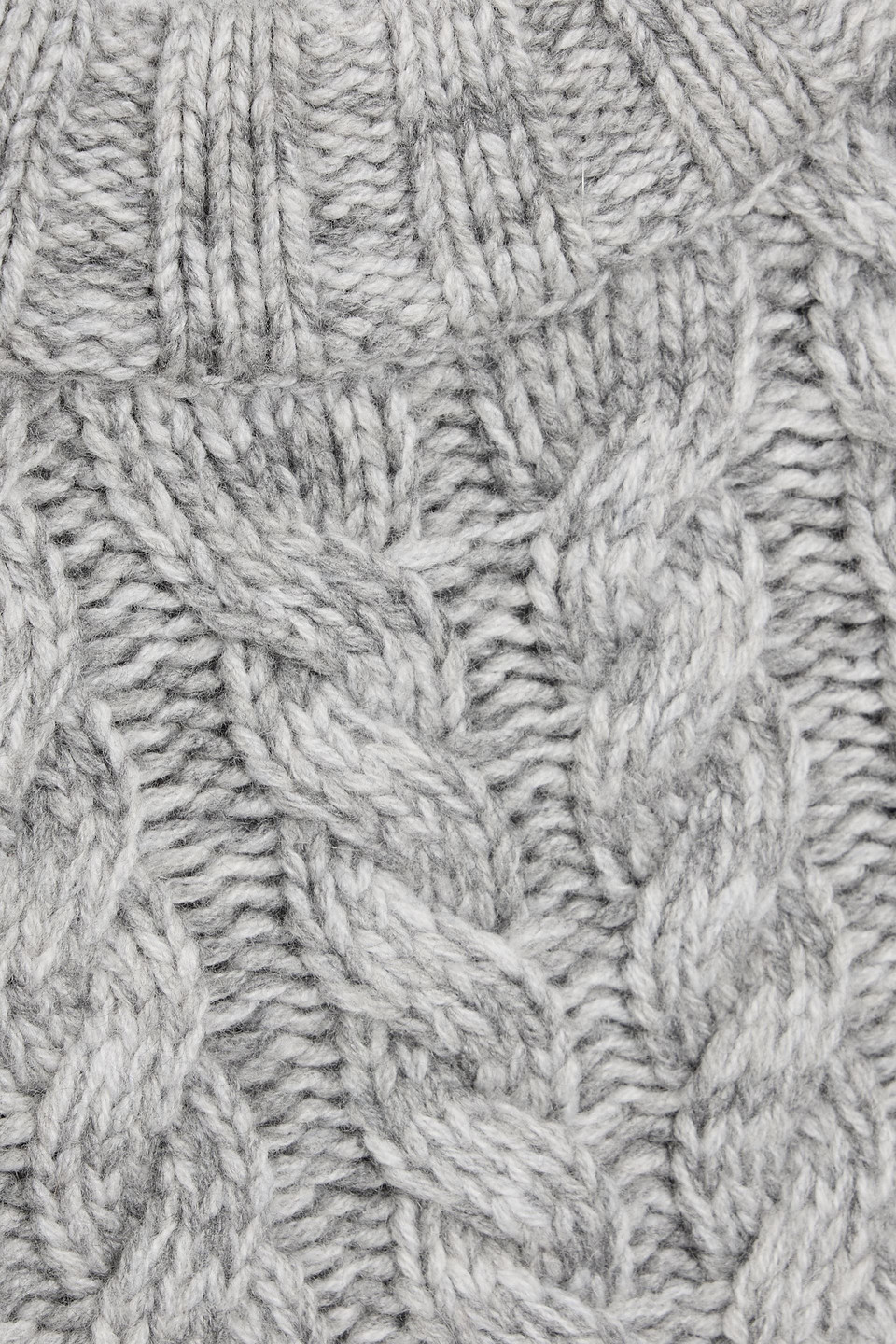 Naadam Cable-knit Wool And Cashmere-blend Sweater In Gray