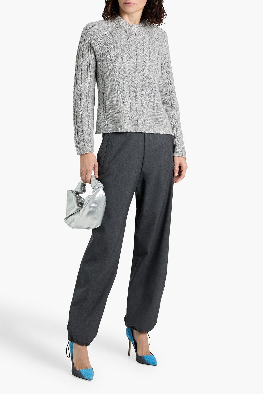 NAADAM Cable-knit wool and cashmere-blend sweater