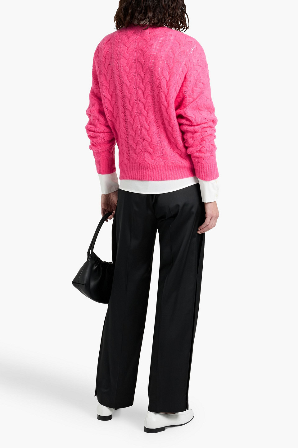 Naadam Cable-knit Cashmere Sweater In Pink