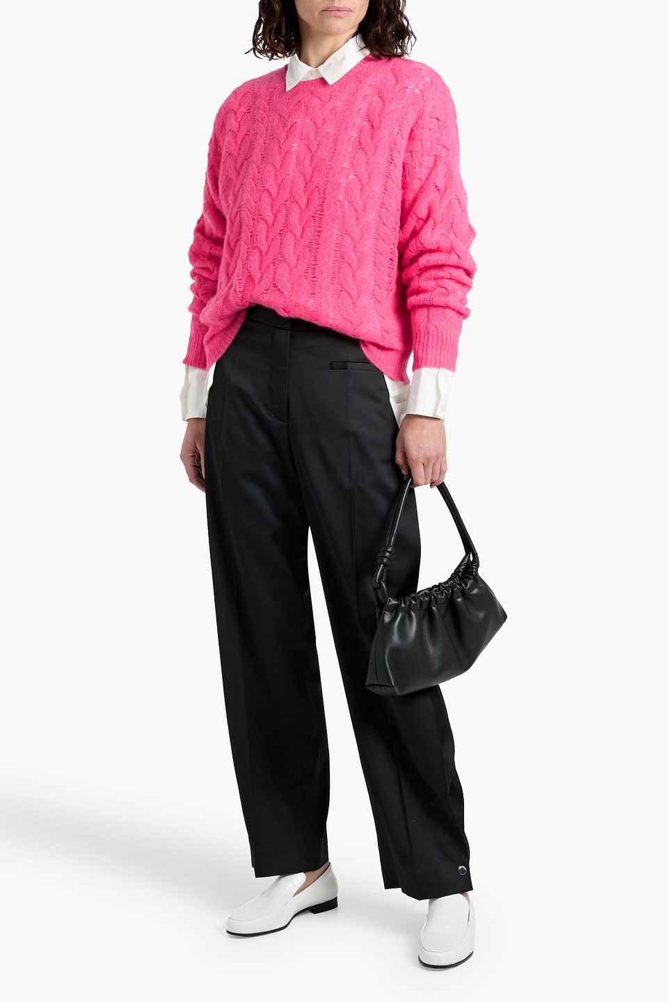 Naadam Cable-knit Cashmere Sweater In Pink
