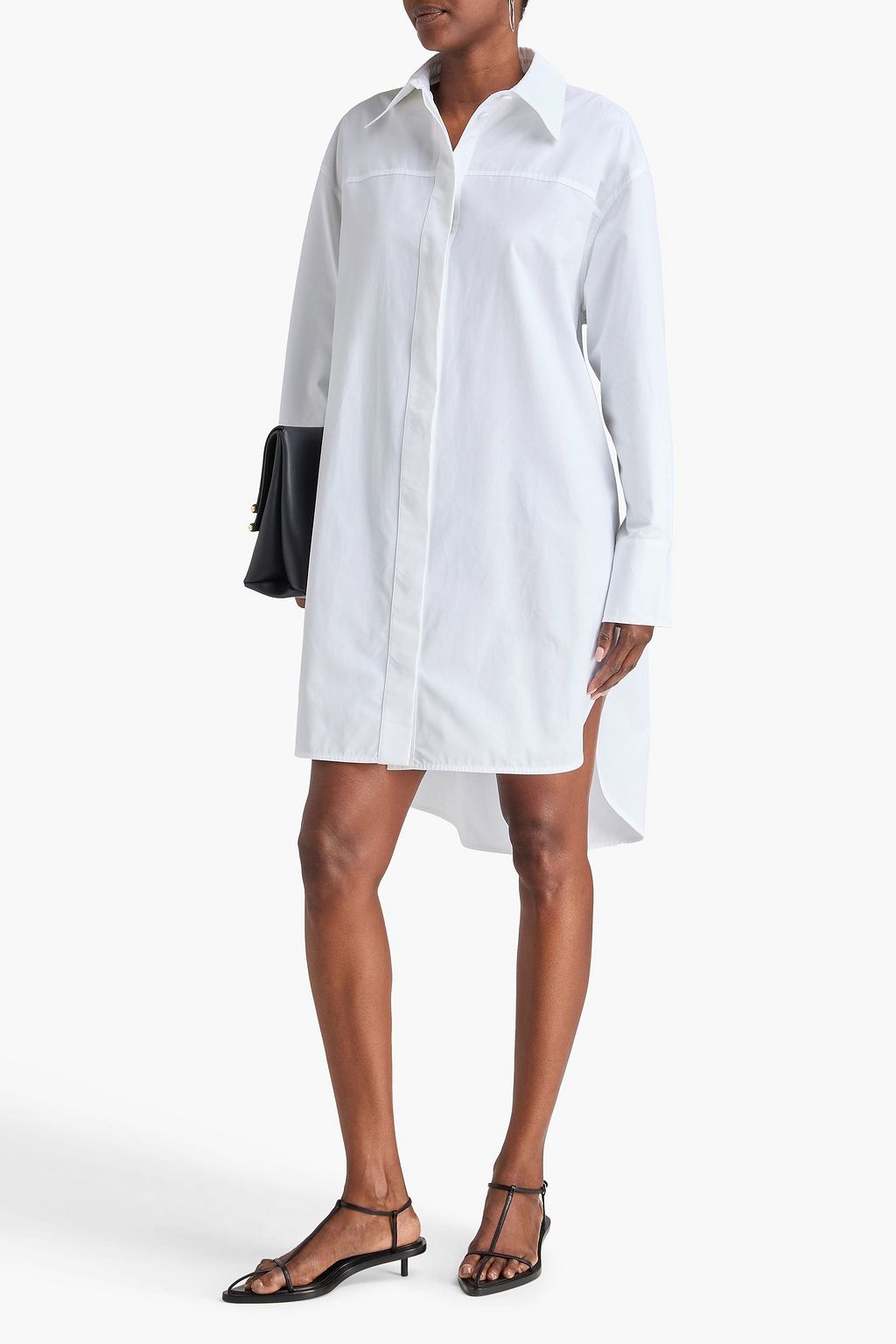 JIL SANDER Cotton-poplin shirt dress