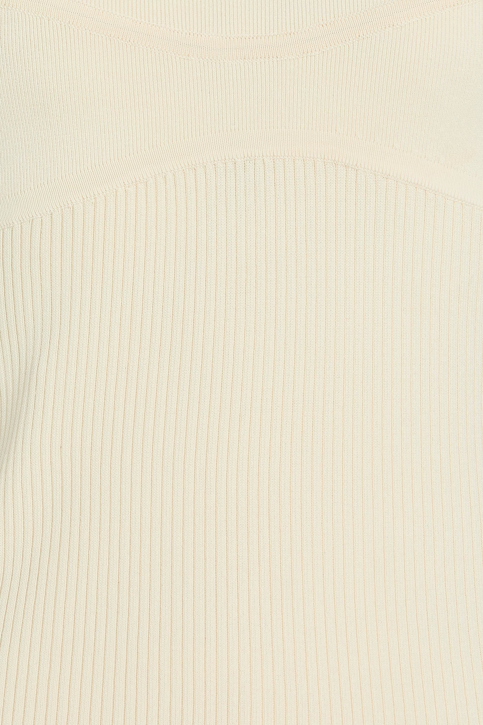 Zimmermann Ribbed-knit Top In White