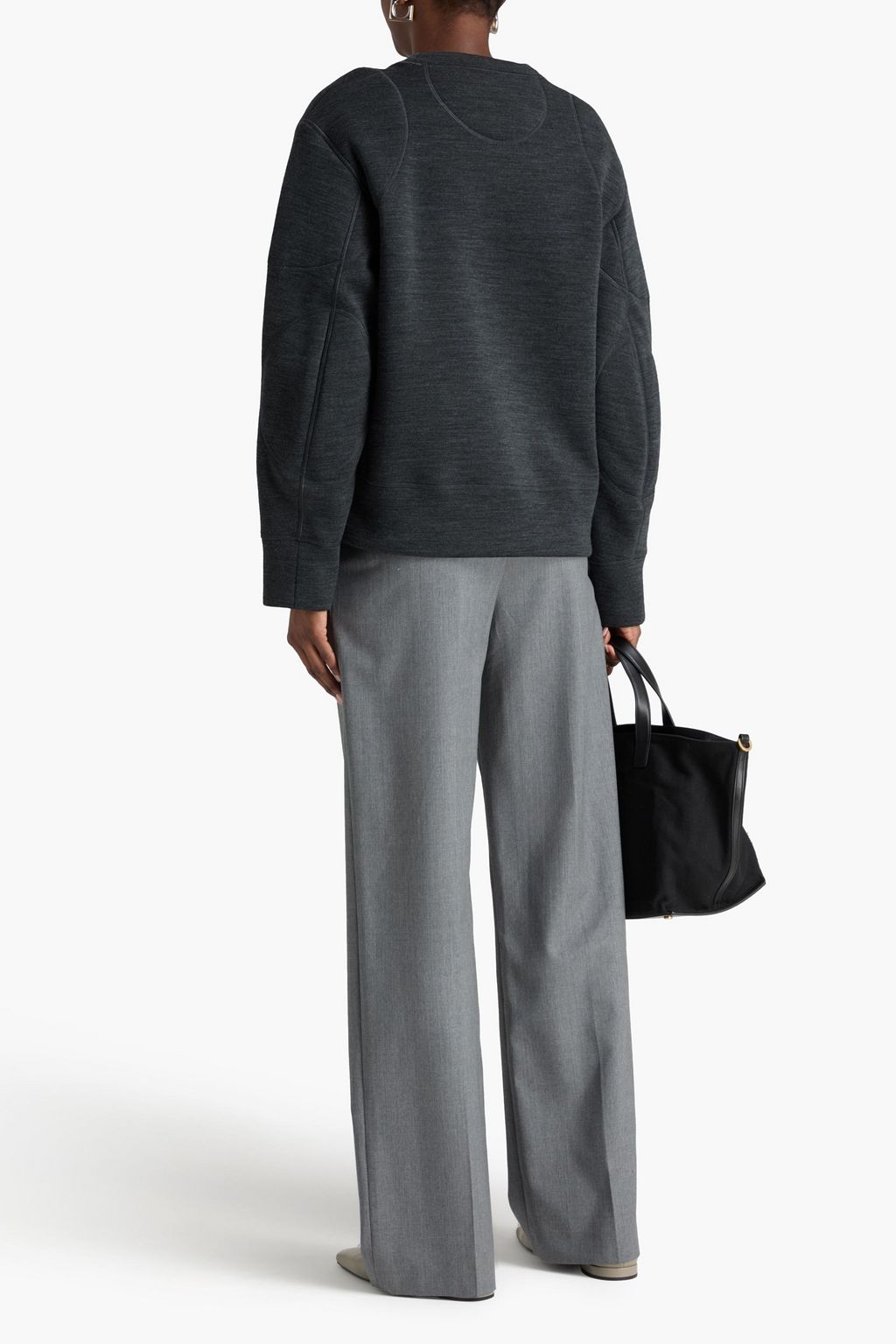JIL SANDER+ Wool-blend jersey sweatshirt