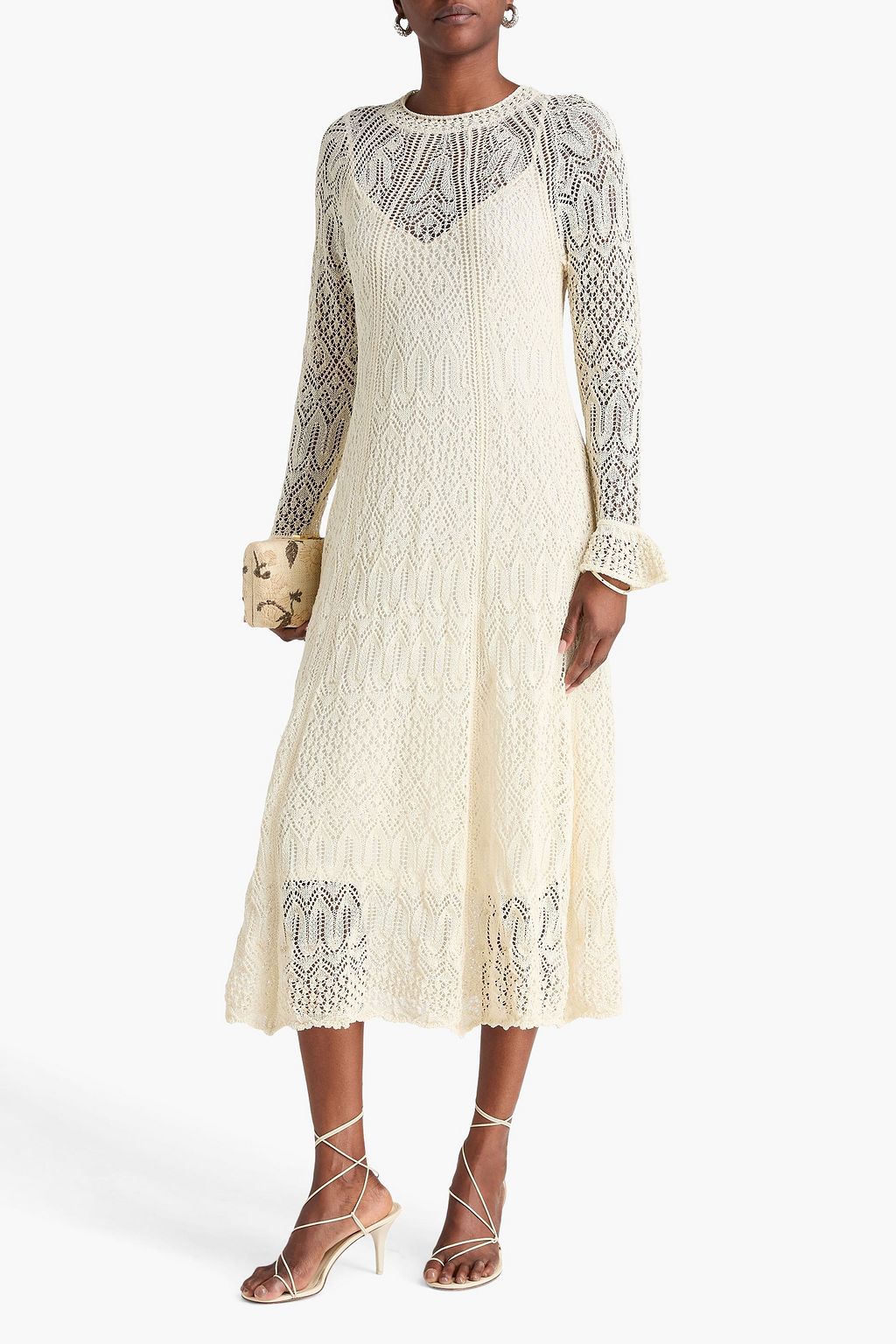 ZIMMERMANN فستان متوسط الطول بحبكة كروشيه