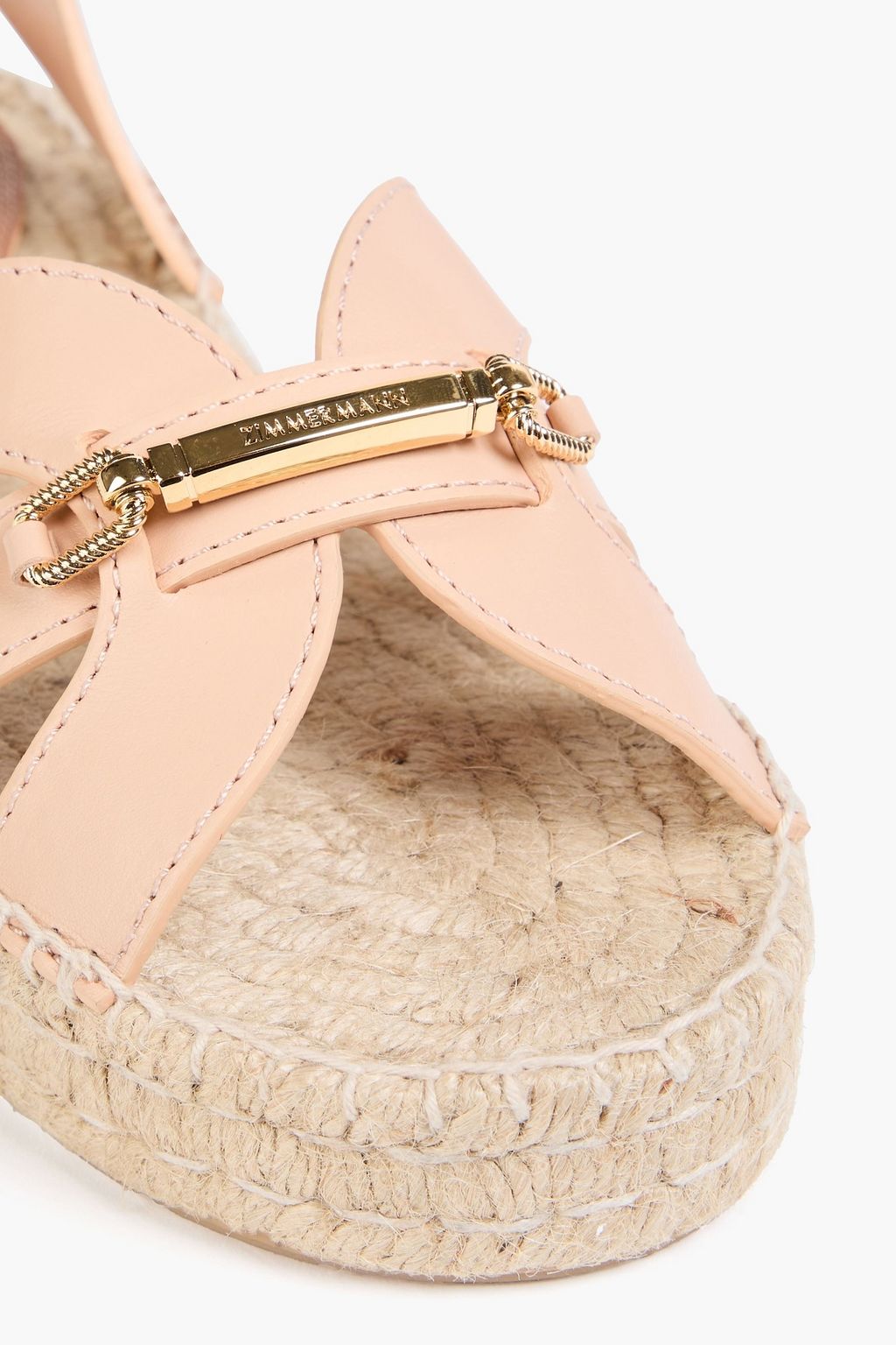 ZIMMERMANN صندل إسبادريل من الجلد بنعل سميك