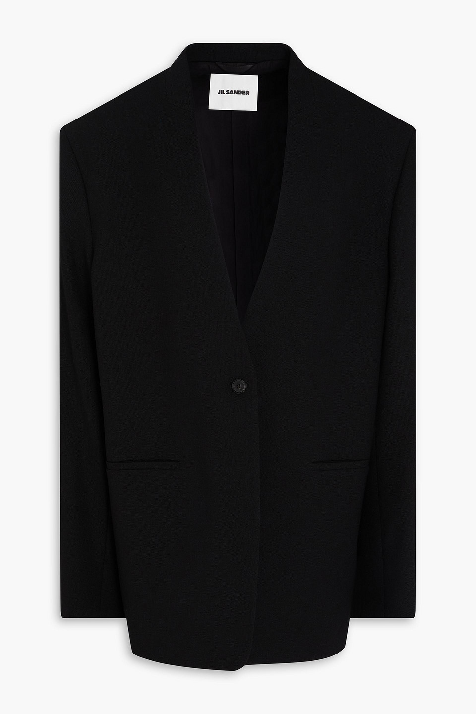 Jil Sander Wool-canvas Blazer In Multi