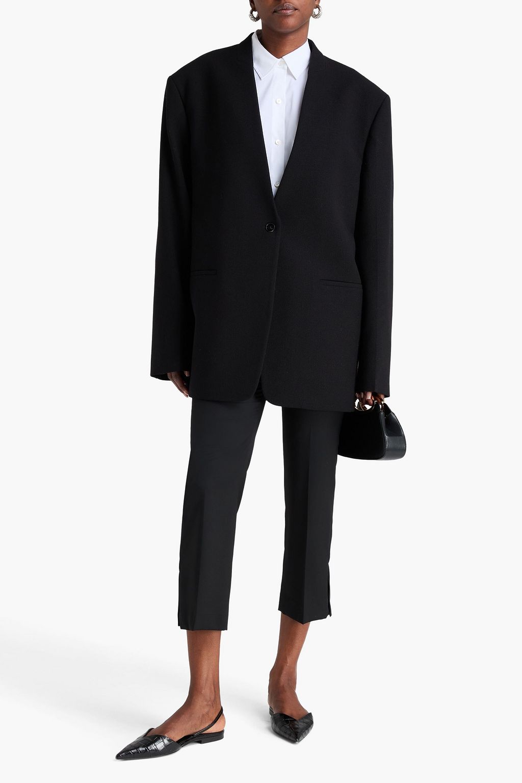 JIL SANDER Wool-canvas blazer