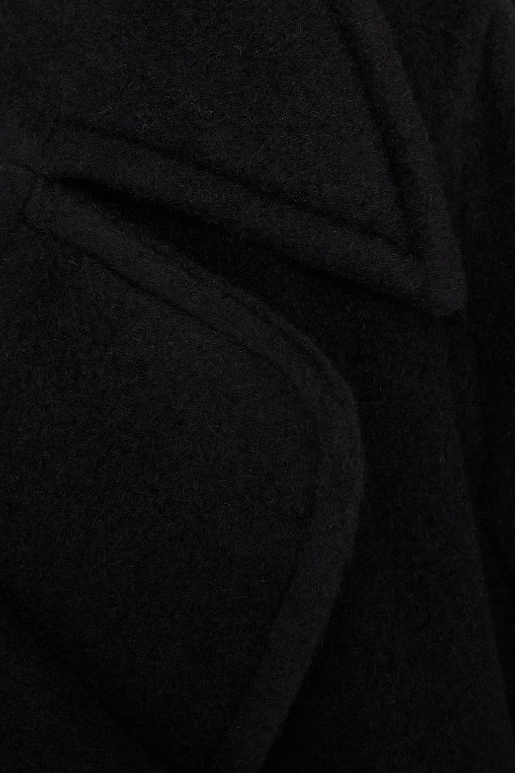 JIL SANDER Double-breasted alpaca-blend felt coat