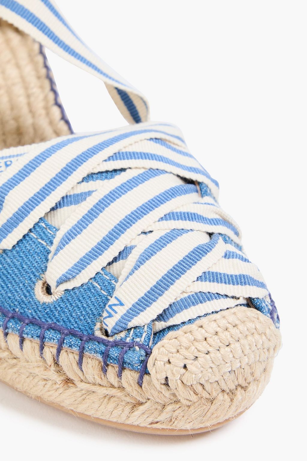 ZIMMERMANN حذاء اسبادريل من الدنيم بكعب ويدج مطرّز