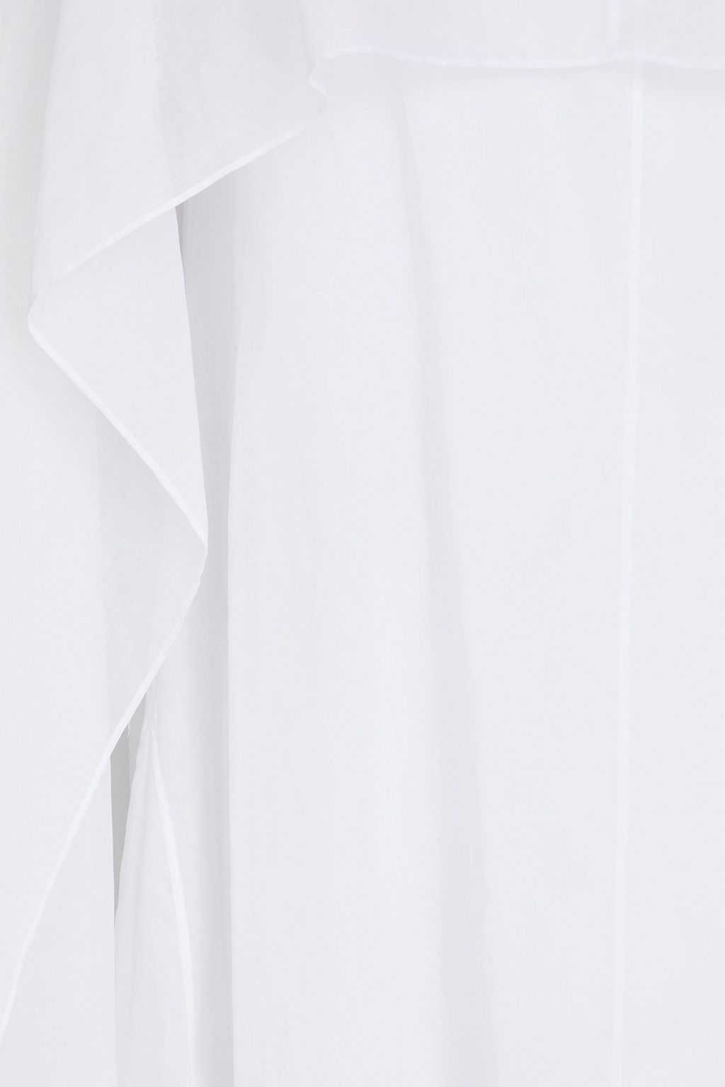 JIL SANDER Cape-effect cotton-voile midi dress