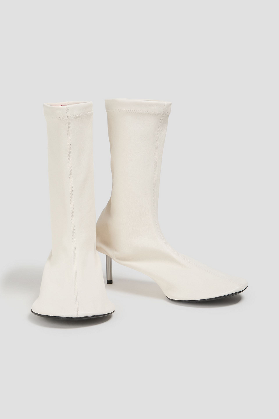  Jil Sander - Sock Boots Aus Leder - Weiß - Eu 36 
