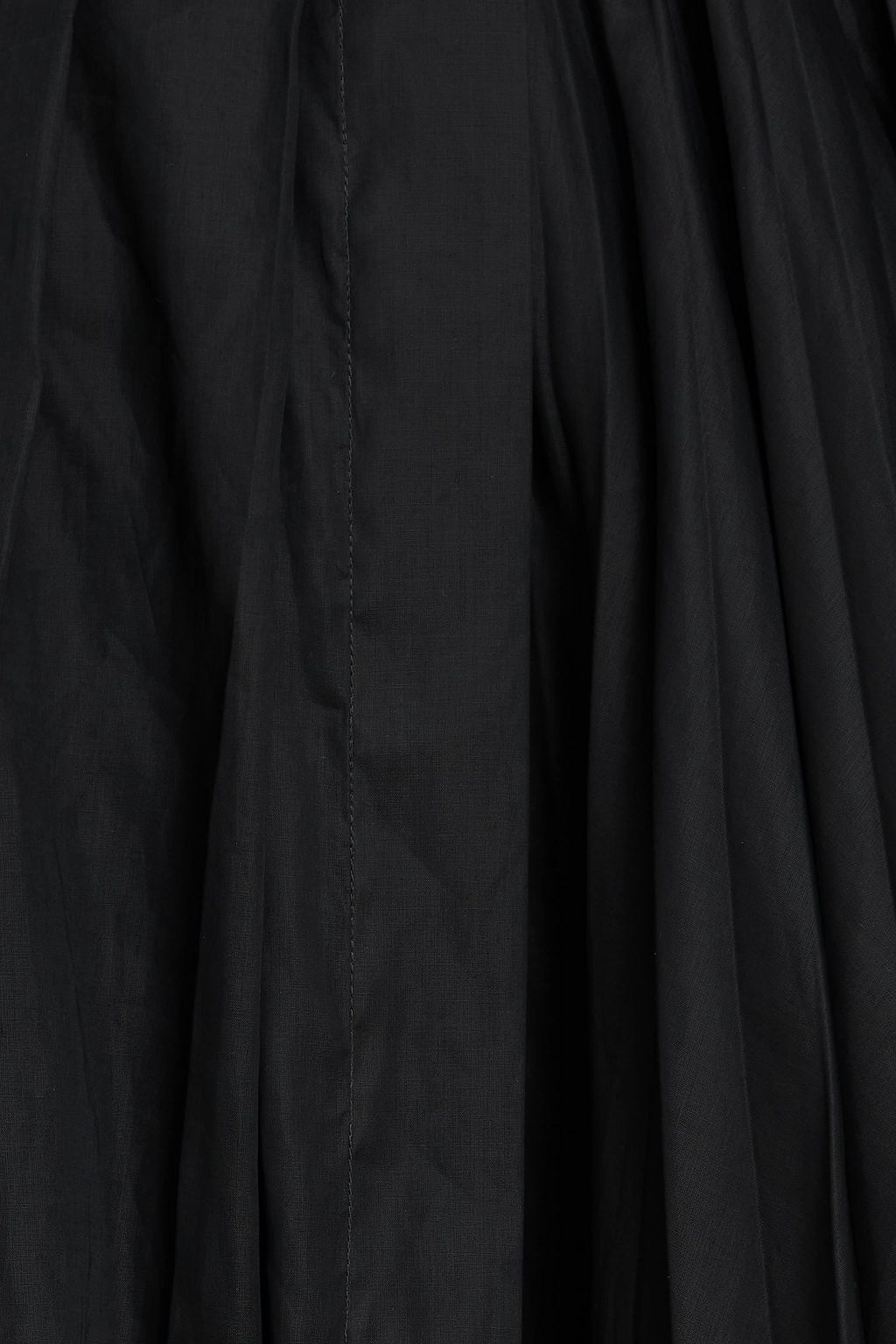 JIL SANDER Pleated cotton-organza midi skirt