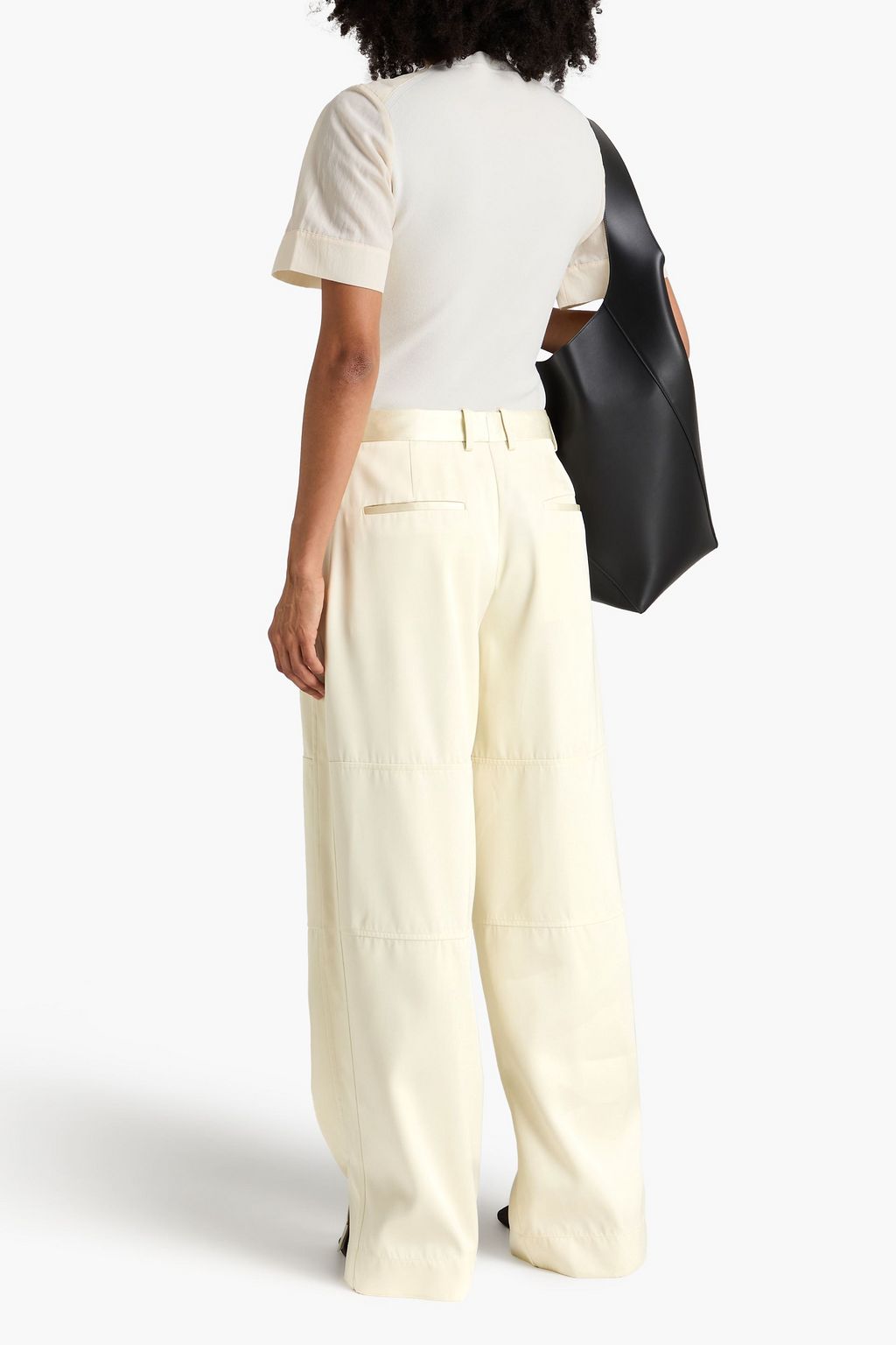 JIL SANDER Satin-twill wide-leg pants