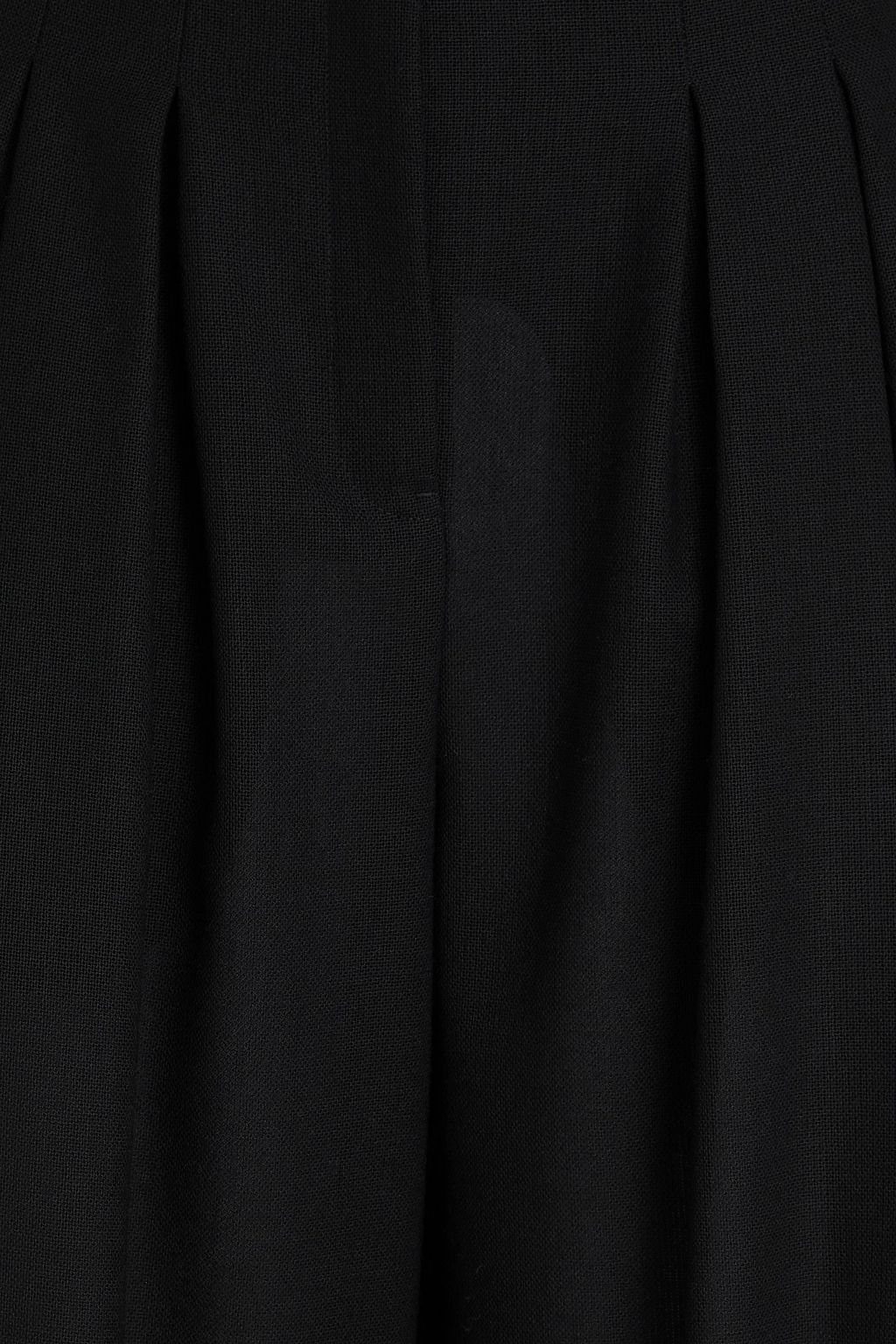 JIL SANDER Belted pleated wool-canvas wide-leg pants