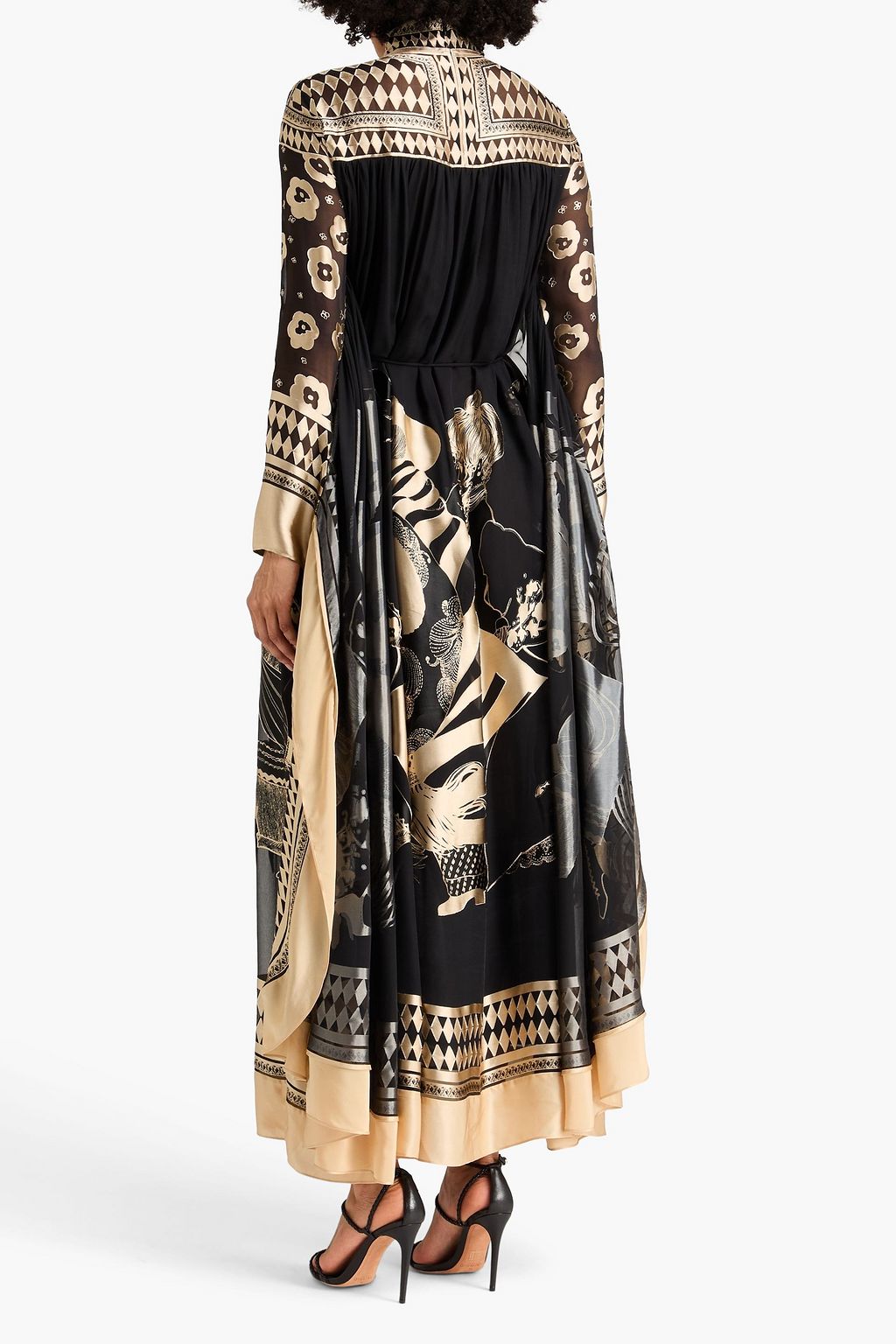 ZIMMERMANN فستان سهرة من الجاكار والساتان بنقشة نافرة بأسلوب الكاب