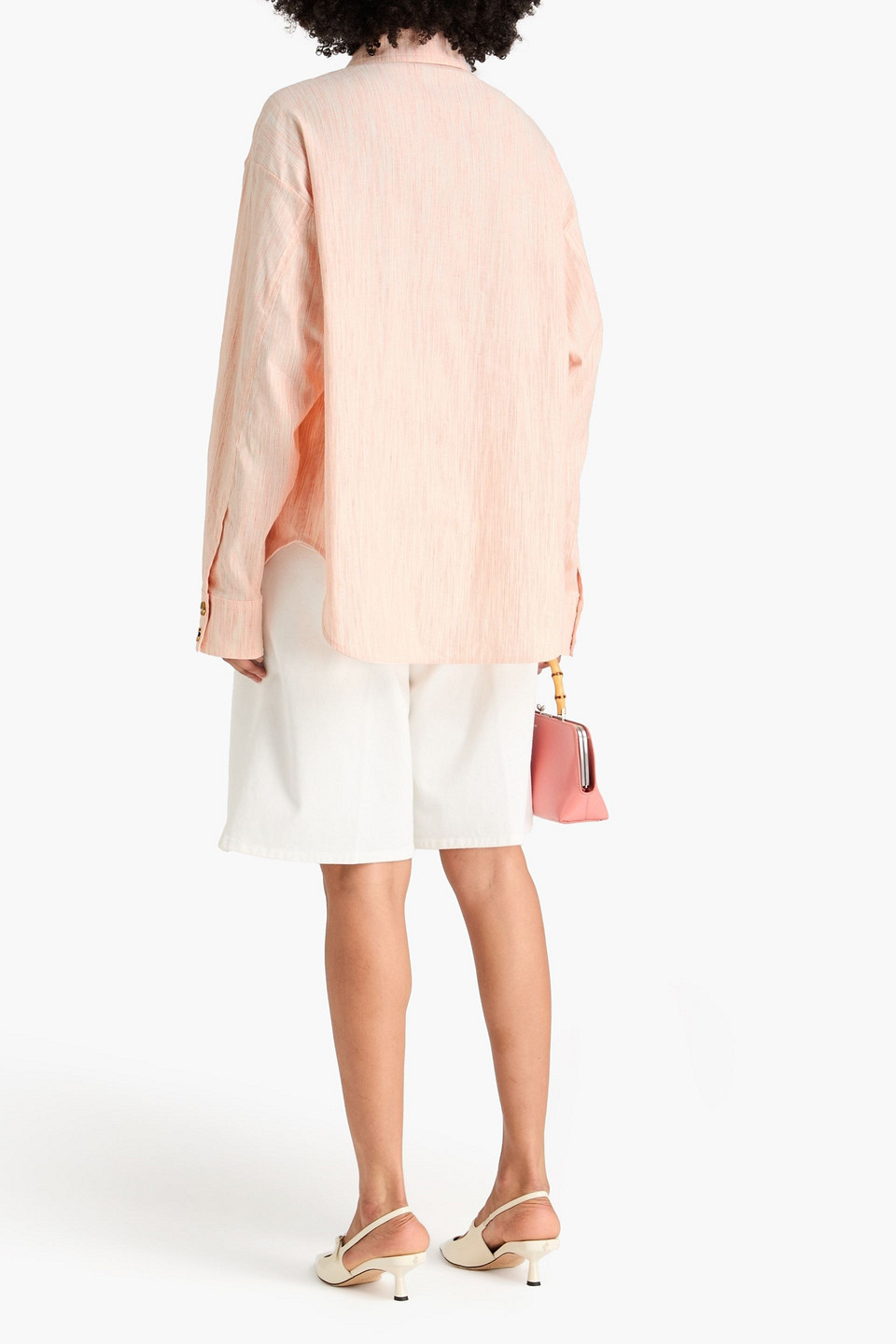  Zimmermann - Striped Linen-blend Shirt - Orange - 1 