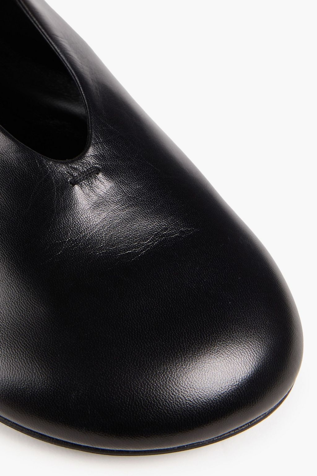 JIL SANDER Embellished leather ballet flats