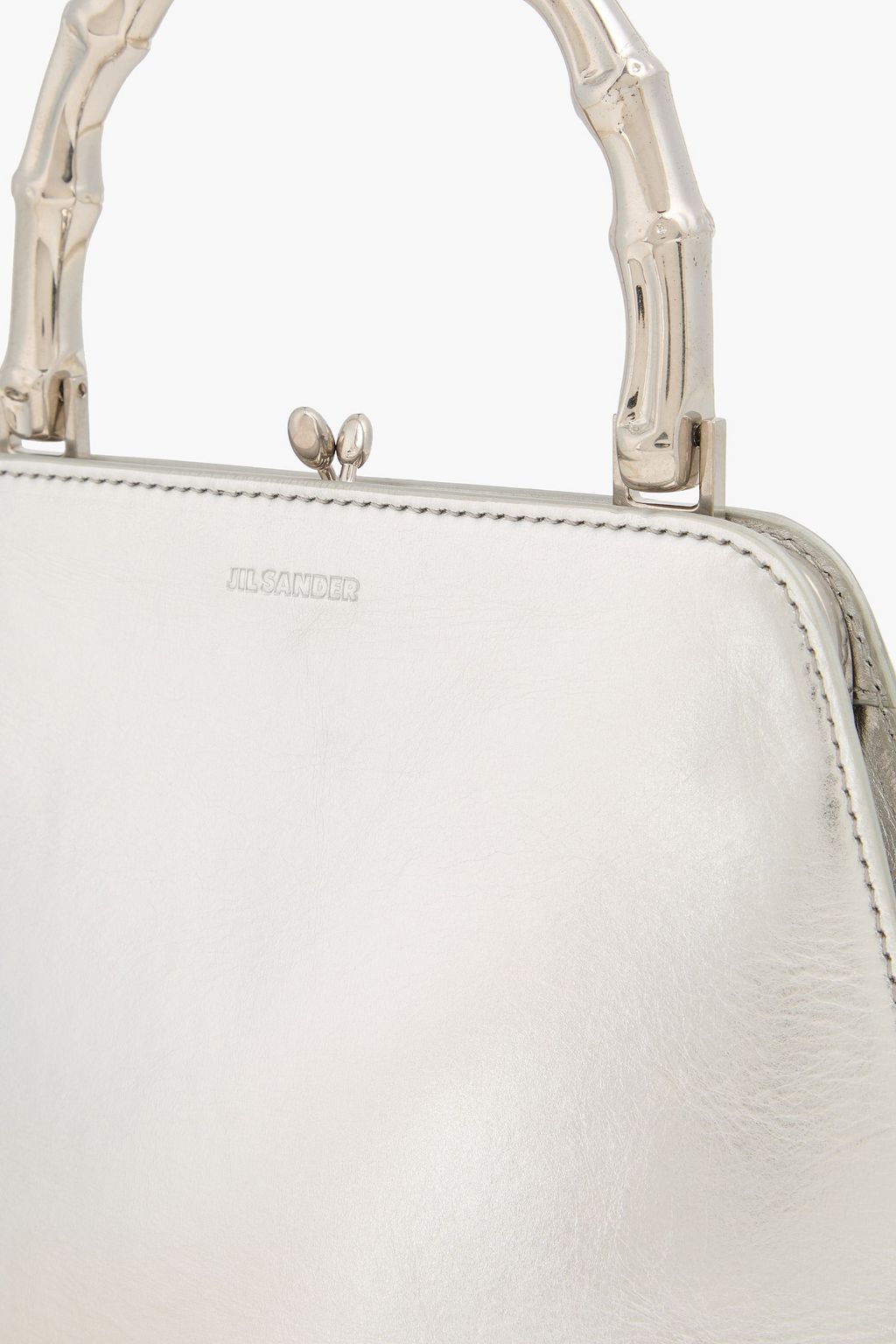 JIL SANDER Metallic leather tote