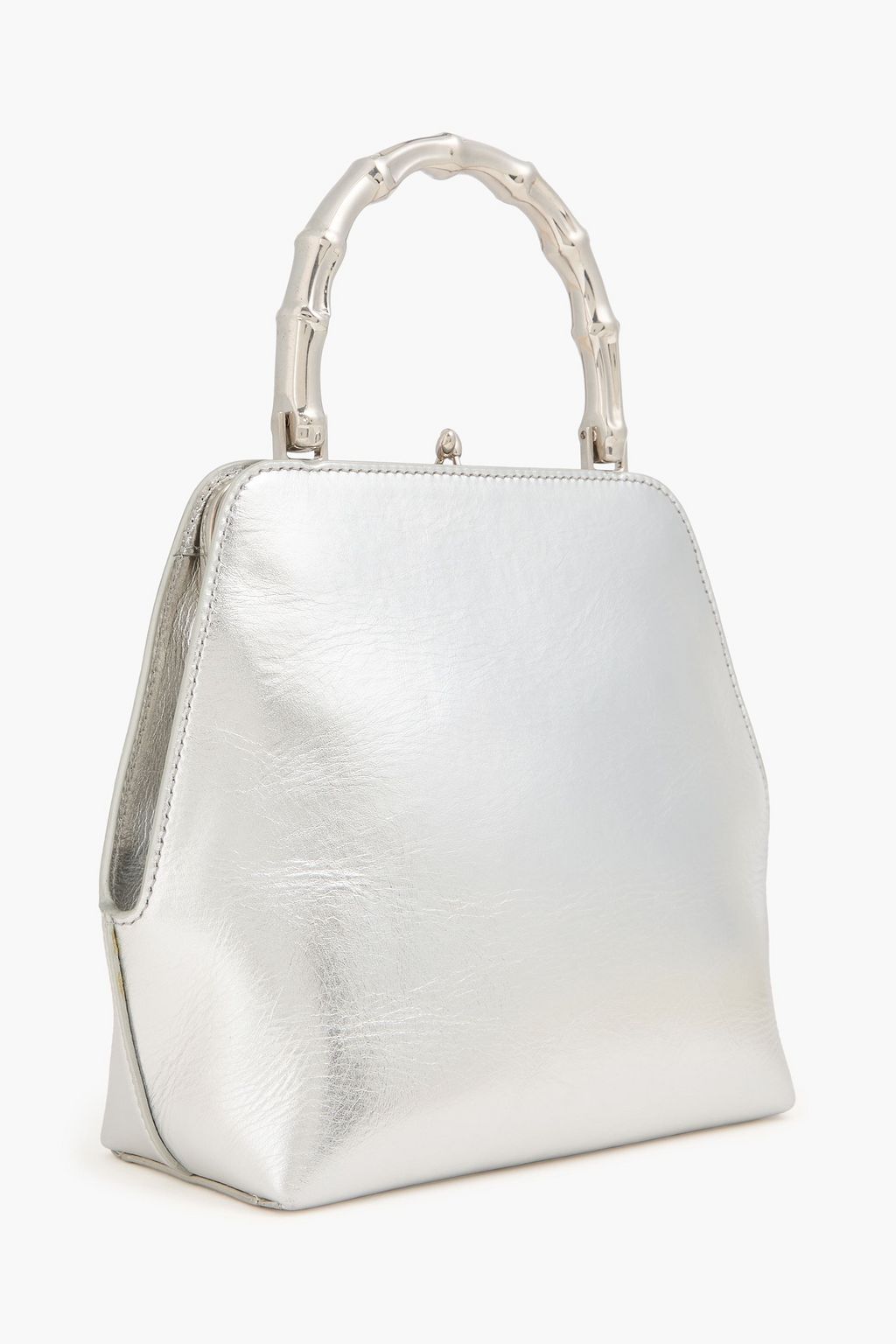 JIL SANDER Metallic leather tote