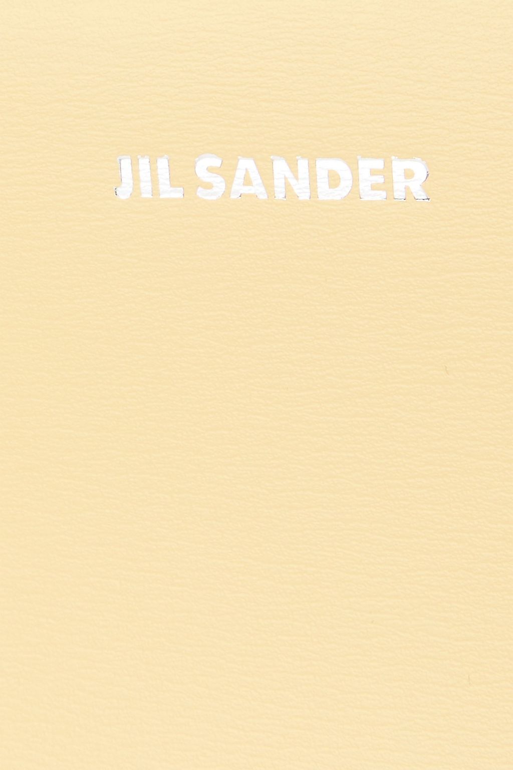 JIL SANDER Leather and bamboo tote