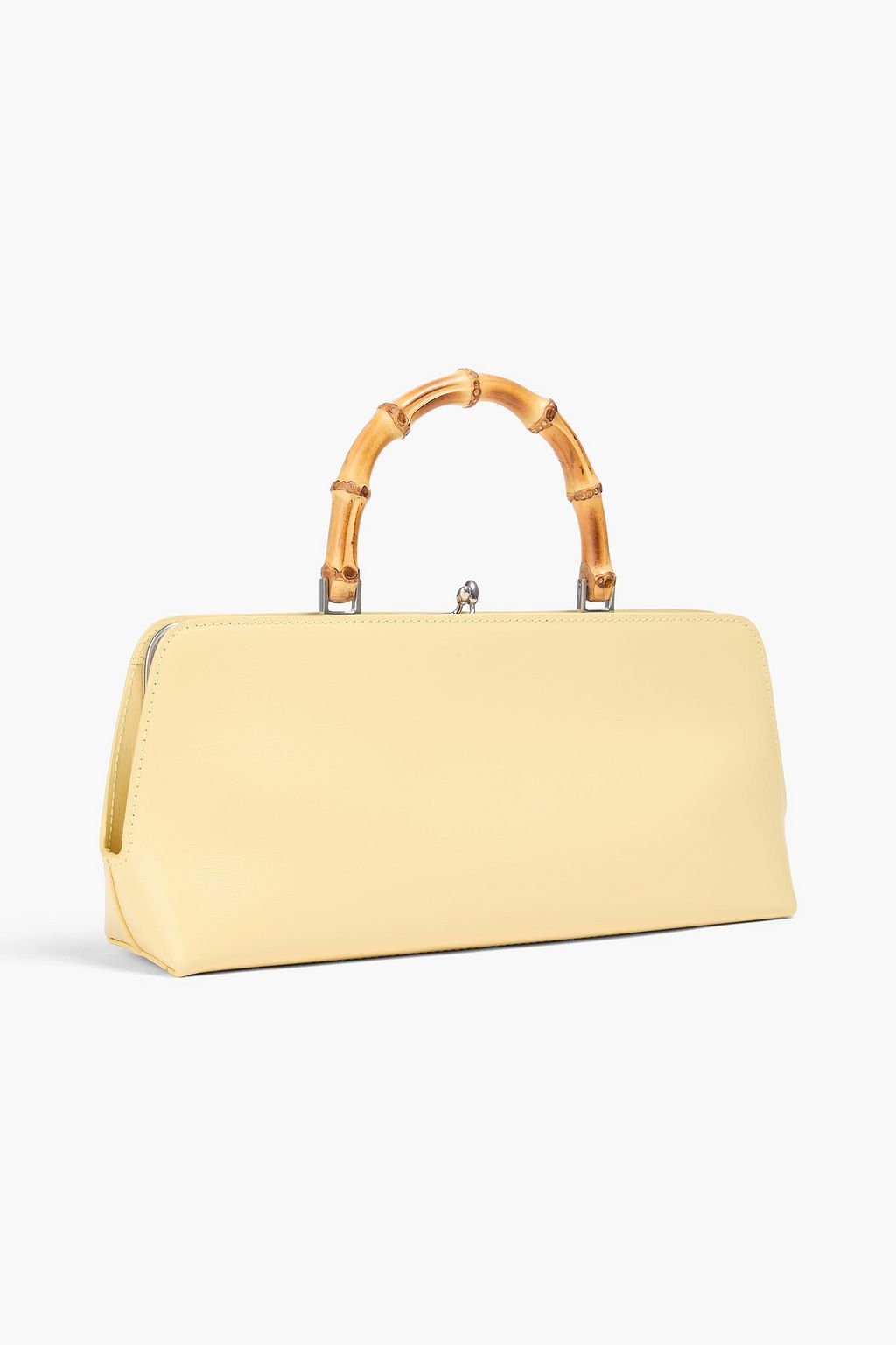 JIL SANDER Leather and bamboo tote