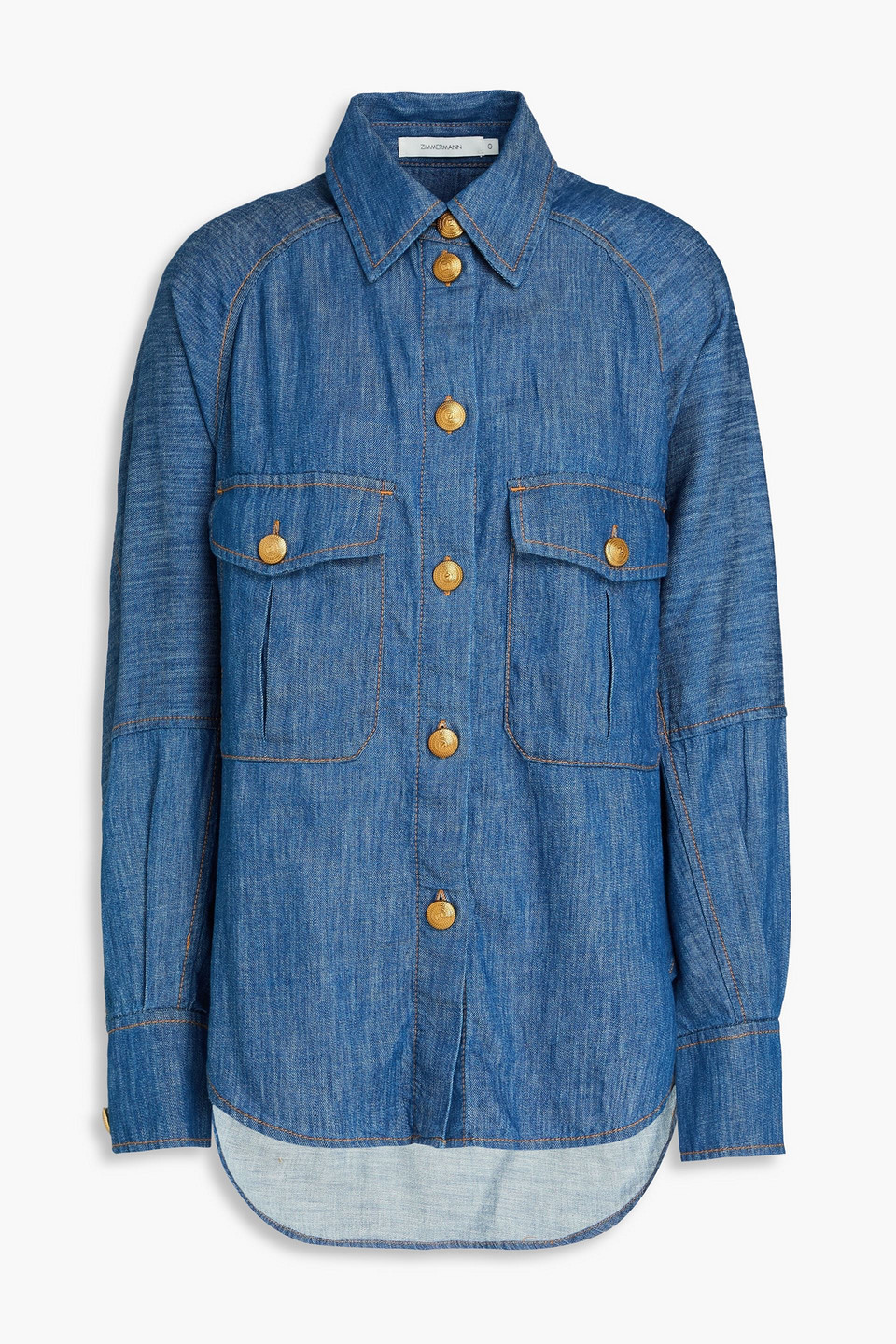 Zimmermann Denim Shirt In Blue