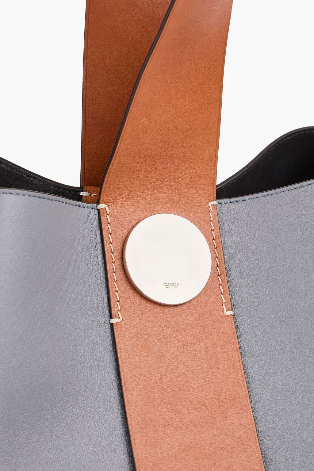 JIL SANDER Two-tone leather tote