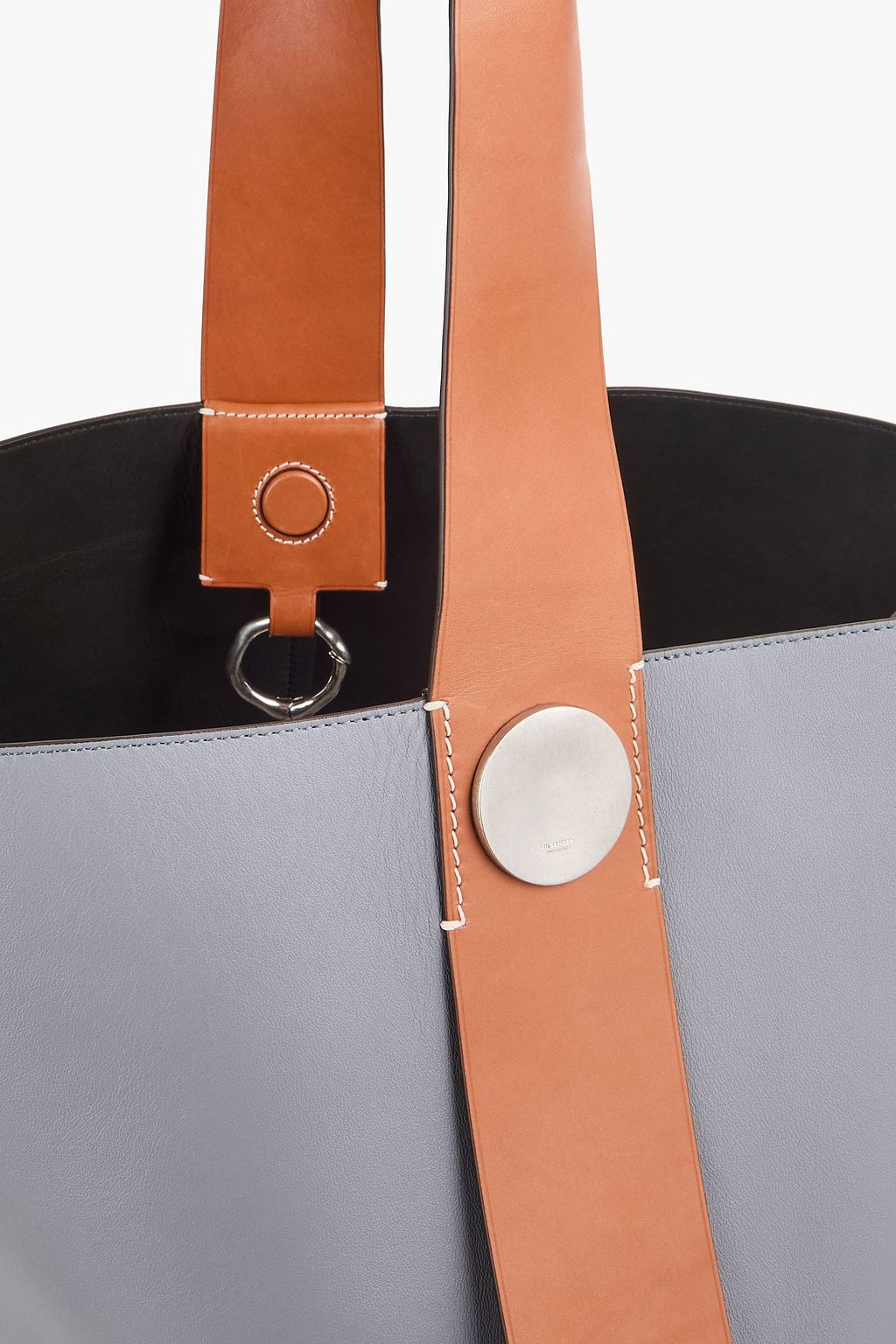 JIL SANDER Two-tone leather tote