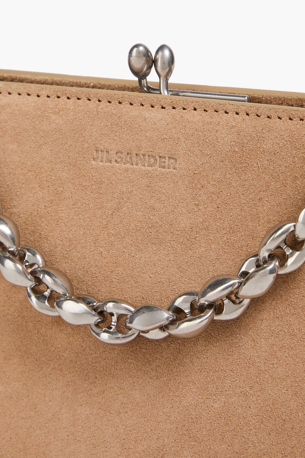 JIL SANDER حقيبة كتف من الشامواه